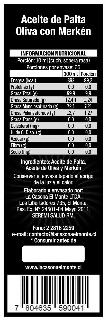 Aceite Gourmet De Palta - Oliva - Merken - 250 cc-2