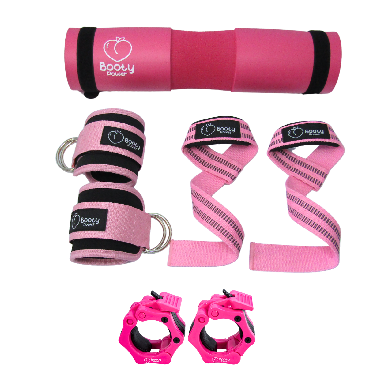 Kit de accesorios de gimnasio GymRat- Straps, Almohadilla, Tobilleras y collarines-0