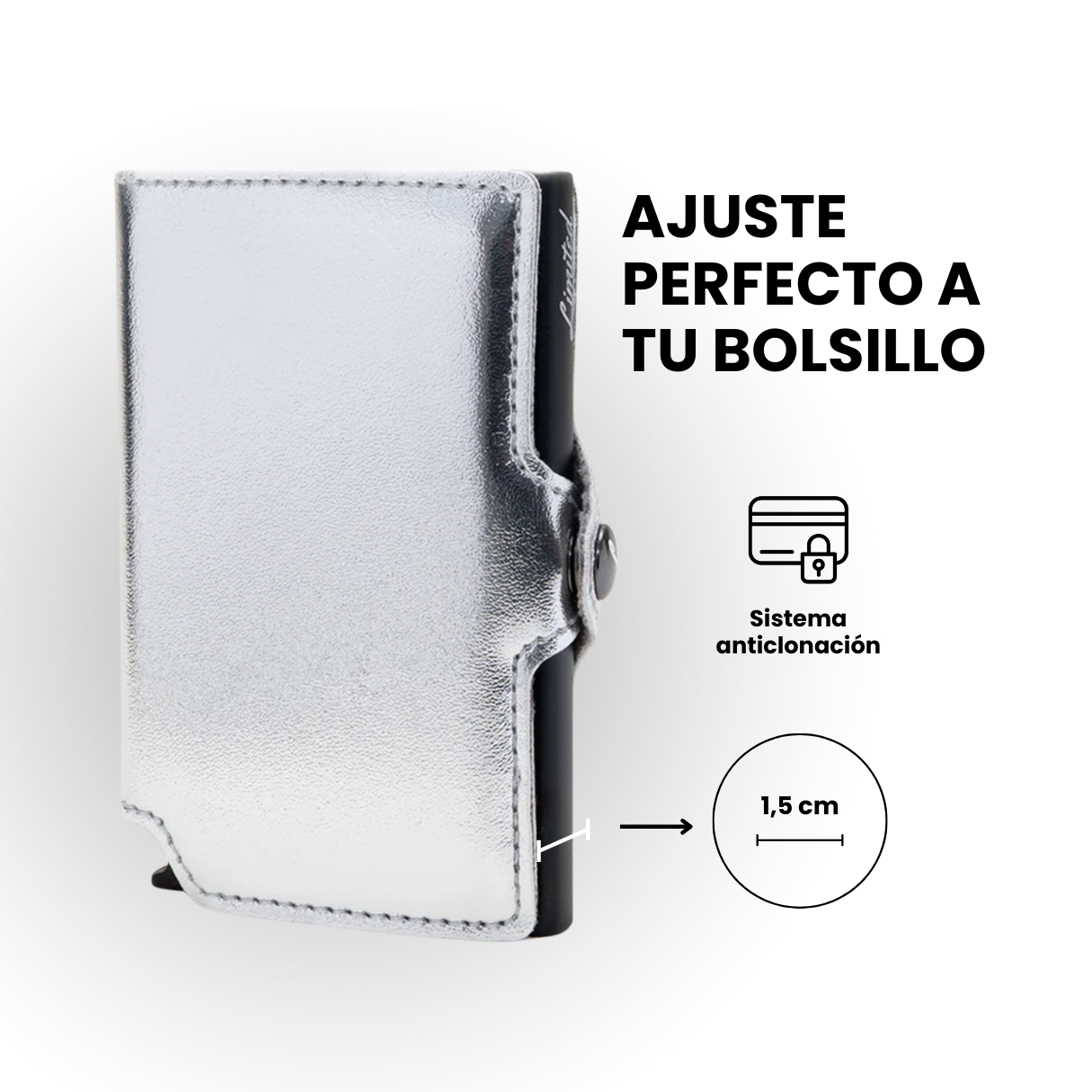 Billetera Tarjetero Limited Glitter con Monedero-3