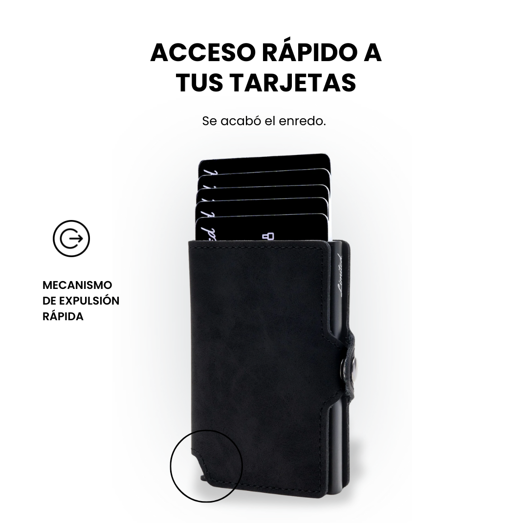 Billetera Tarjetero Limited Slim Black Monedero-3