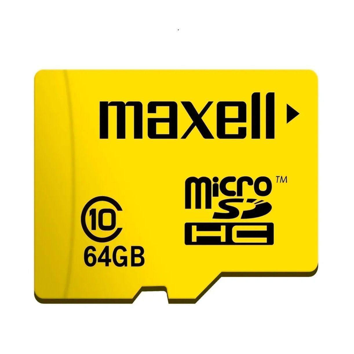 Tarjeta Memoria Micro SD 64gb 90mb/s Maxell Clase 10-3