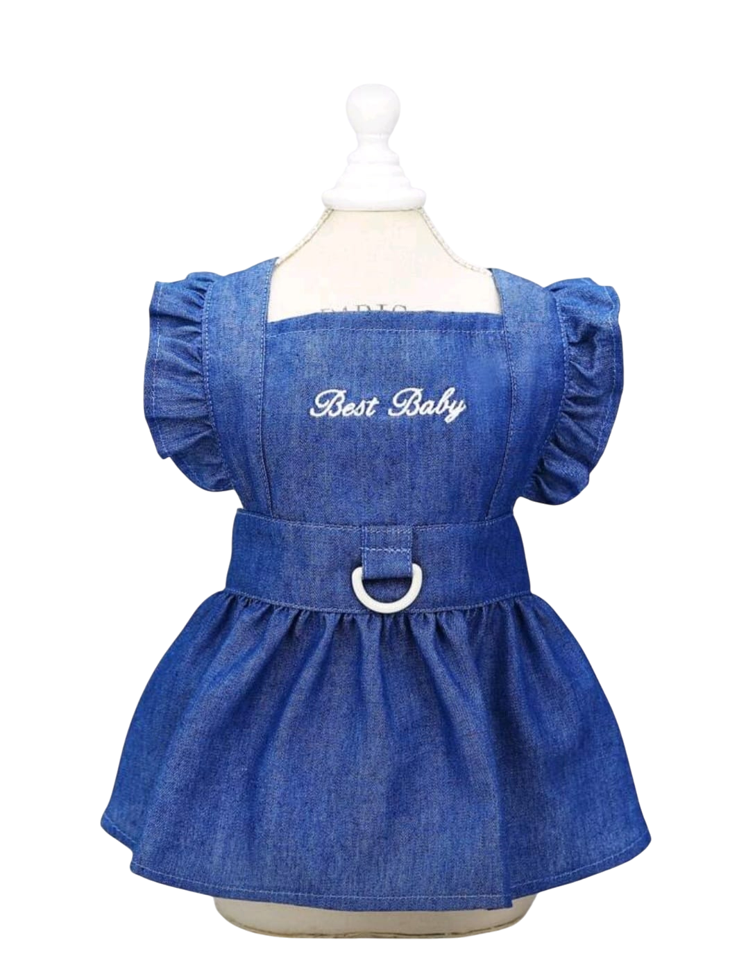 Vestido de Jean Azul para Perros gatos conejos otros-0