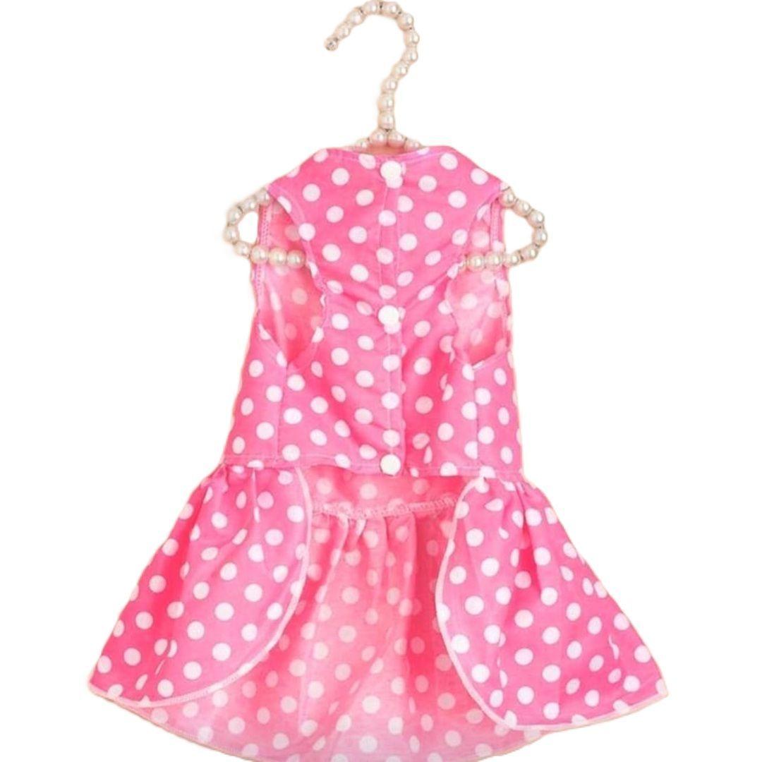 VESTIDO LUNARES ROSA PARA MASCOTAS-2