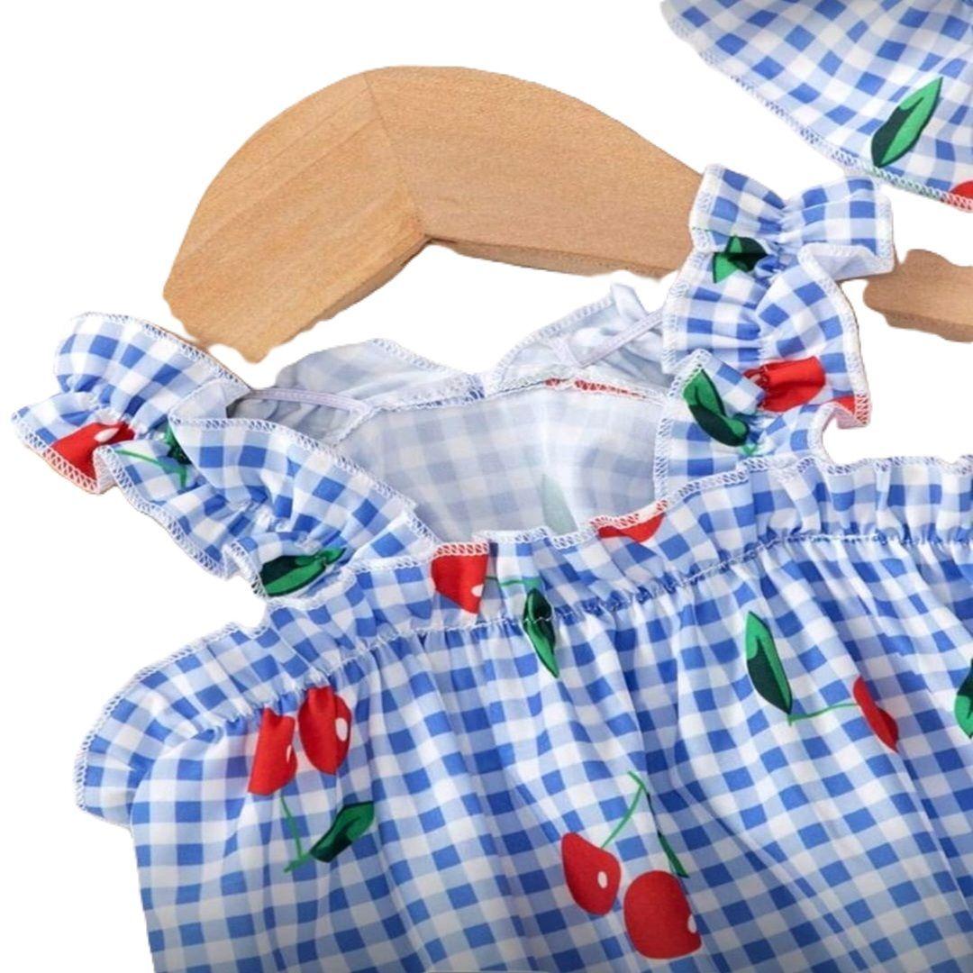 VESTIDO AZUL CON SOMBRERO PARA MASCOTAS-2