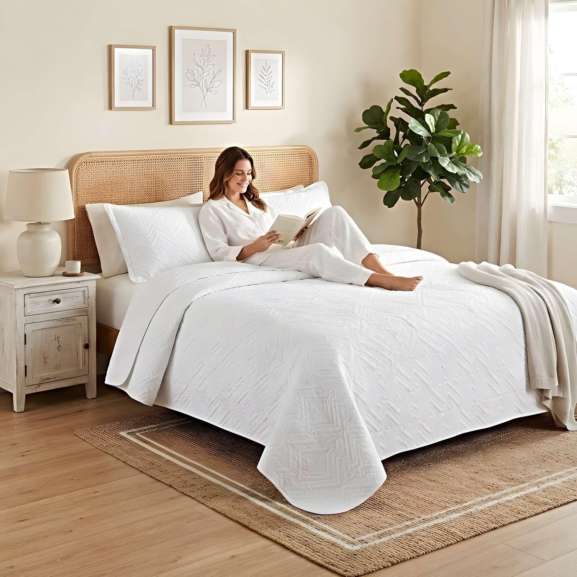 CUBRECAMA QUILT DE VERANO  2 PLAZAS CL7-2