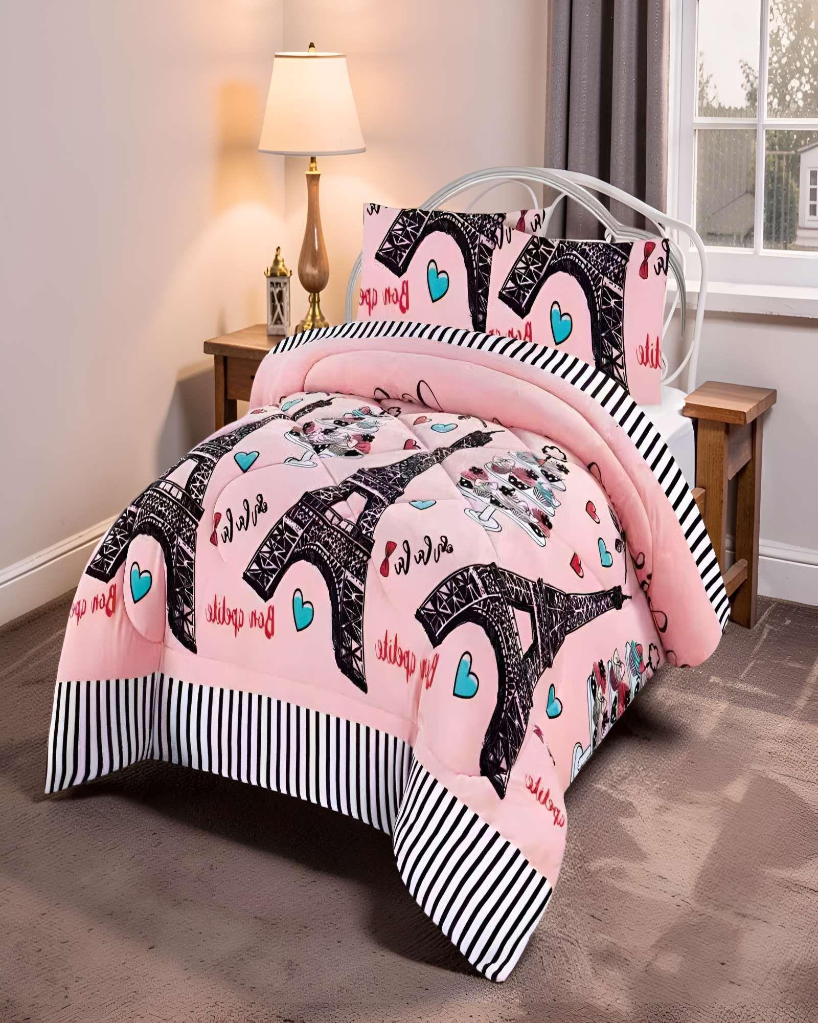 PLUMON INVIERNO SOFT CON DISEÑO PLAZA Y MEDIA 180CM X 230CM C6-2