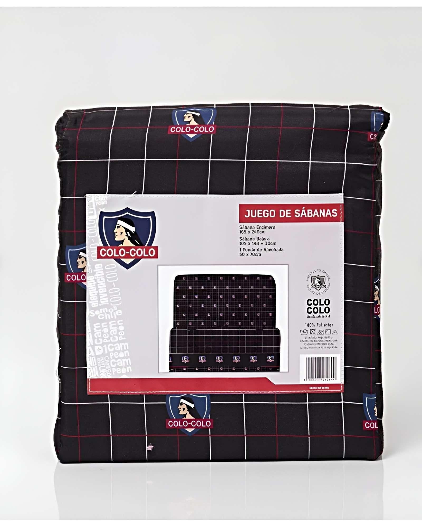 JUEGO DE SABANA INFANTIL POLIESTER PLAZA Y MEDIA 165 X 240 CM NEGRO-3