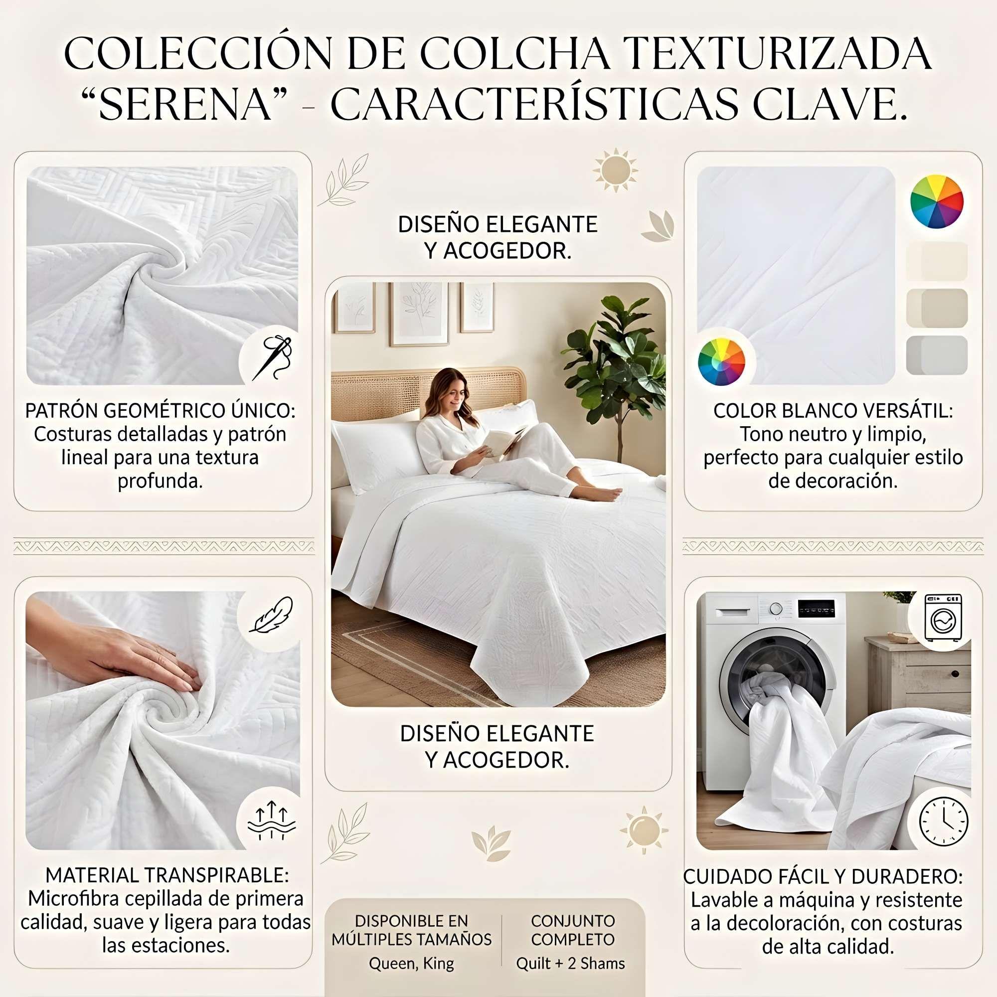 CUBRECAMA QUILT DE VERANO  SUPER KING CL4-3