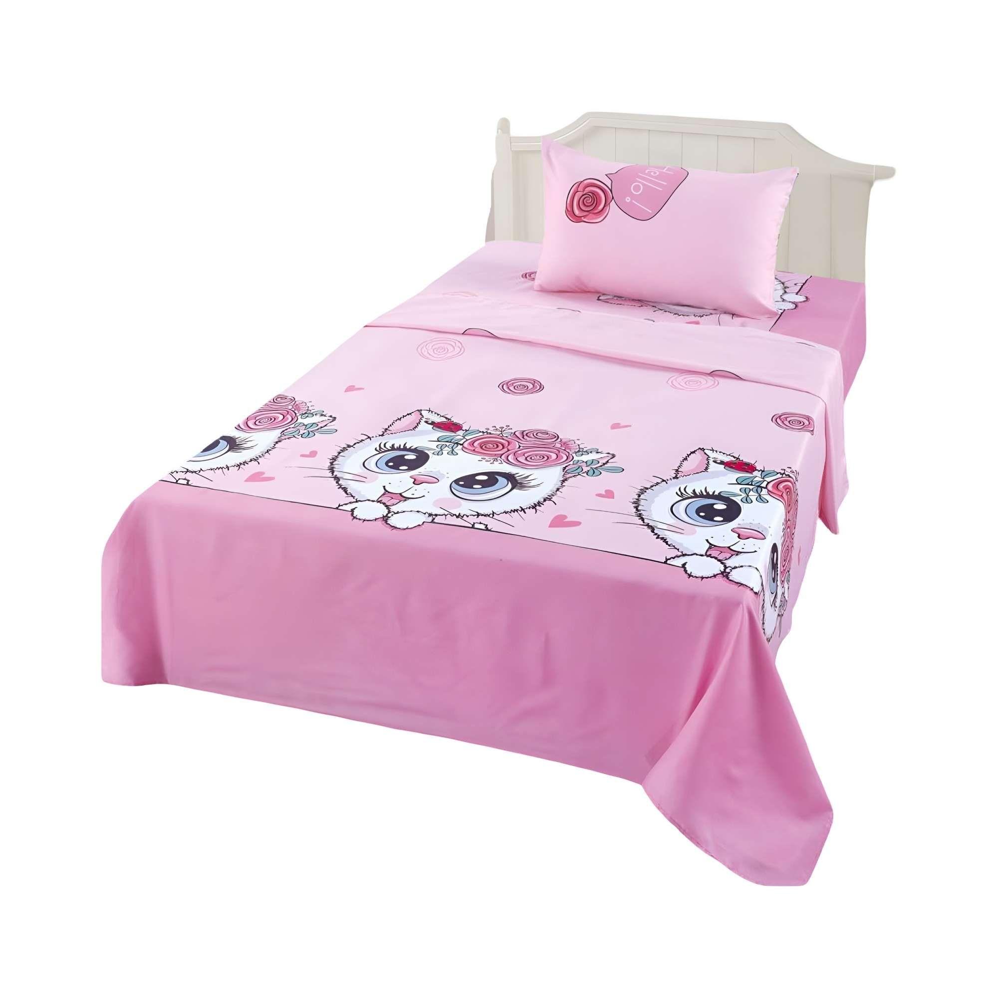 PACK DE SABANA INFANTIL DE 100 HILOS 1.5 PLAZAS D8-3