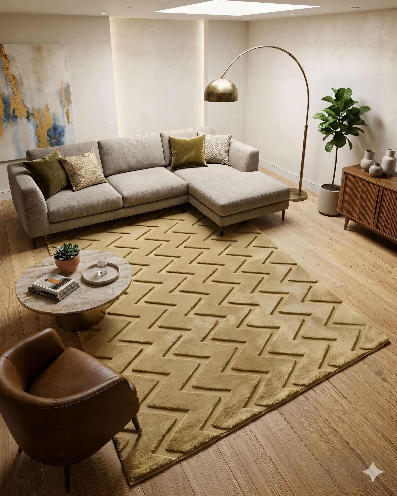 ALFOMBRA JACQUARD 200 X 240 DECORATIVA COLOR BEIGE-3