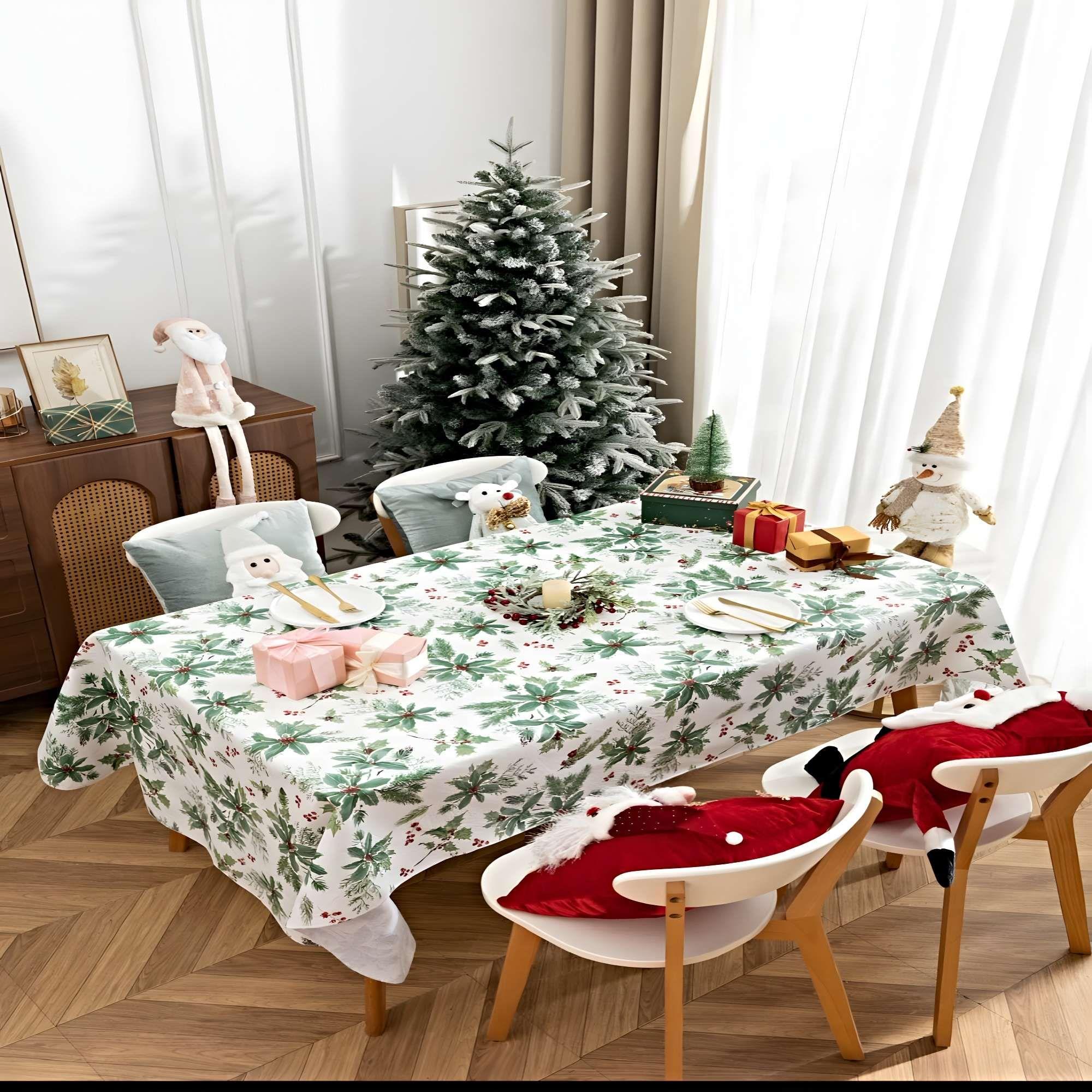MANTEL NAVIDEÑO ELEGANTE 140X220 CM MN08-2