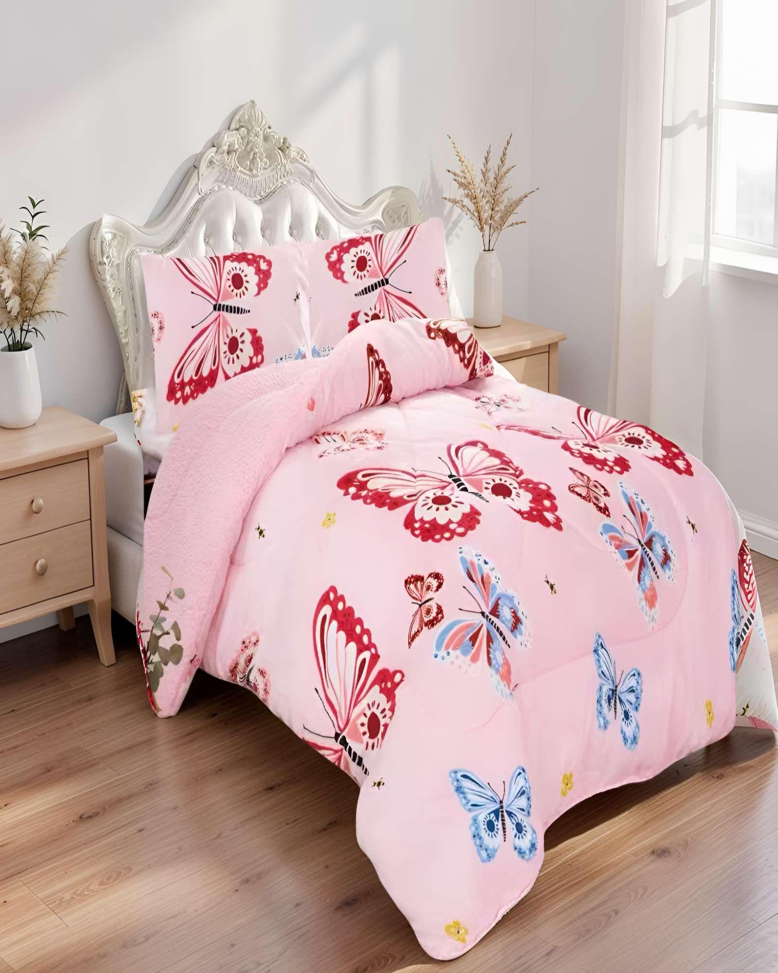 PLUMON INVIERNO SOFT CON DISEÑO PLAZA Y MEDIA 180CM X 230CM C7-2
