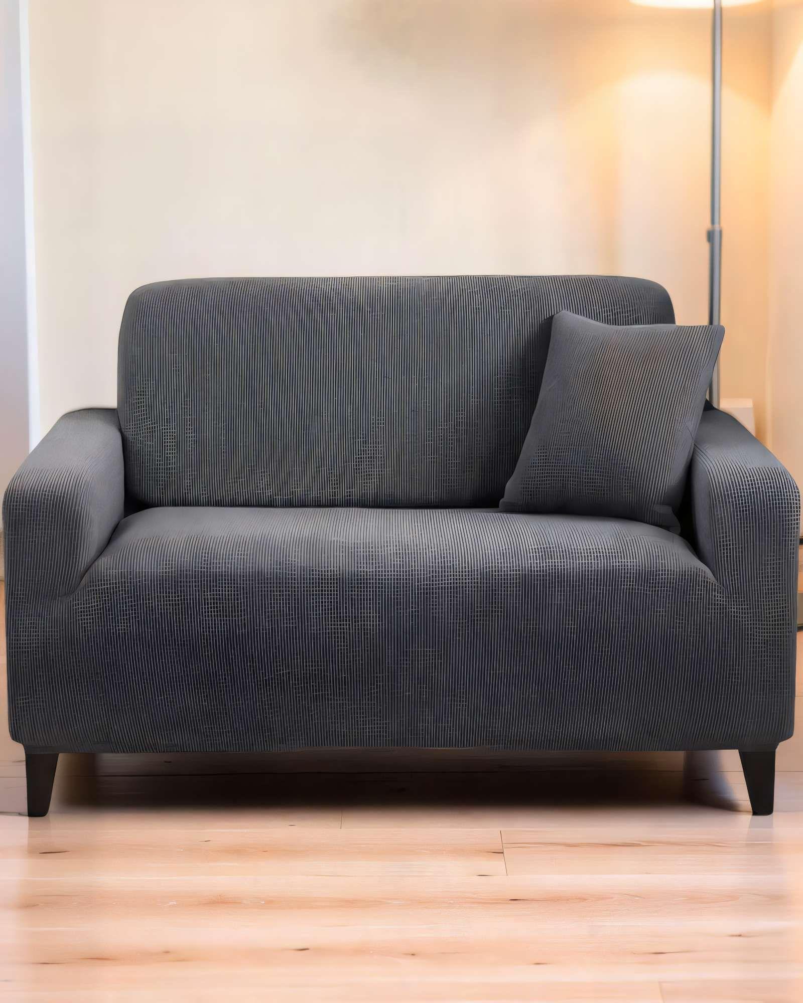 FUNDA DE SOFA REVESTIMIENTO ELASTICO 3 CUERPOS CUADRUPLE COLOR GRIS-3
