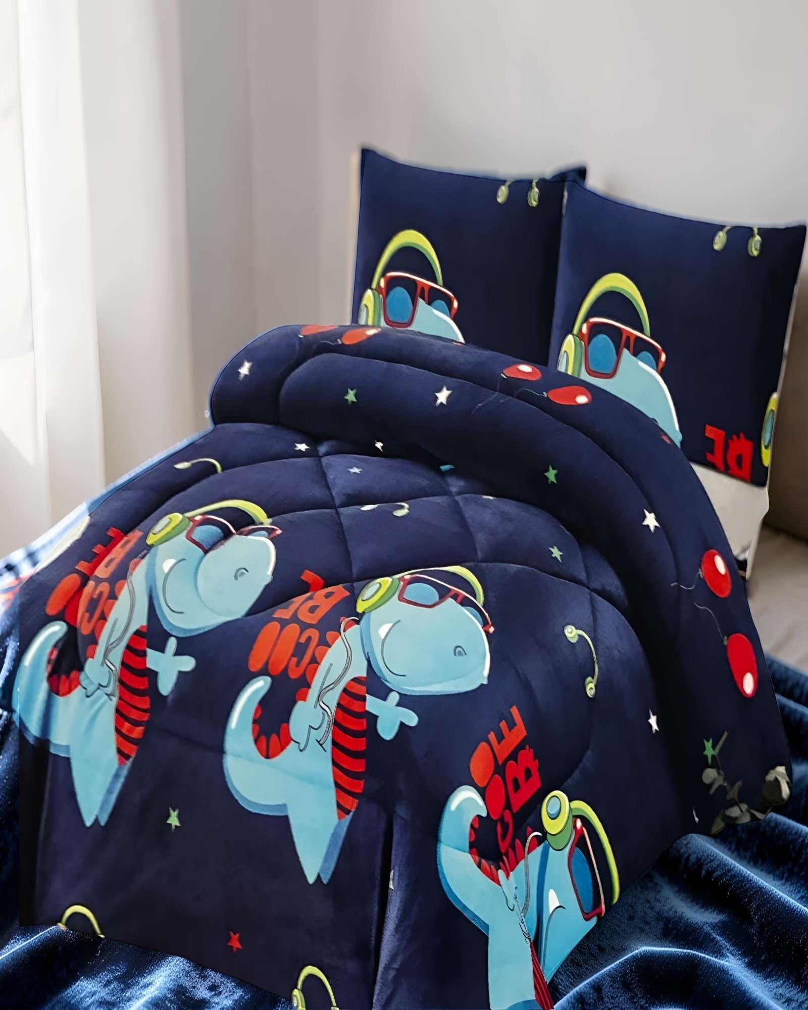 PLUMON INVIERNO SOFT CON DISEÑO PLAZA Y MEDIA 180CM X 230CM C2-3