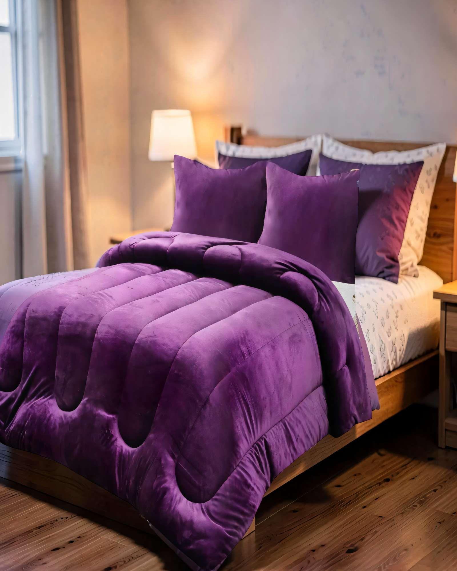 PLUMON CHIPORRO DE INVIERNO PREMIUM KING   COLOR MORADO-3