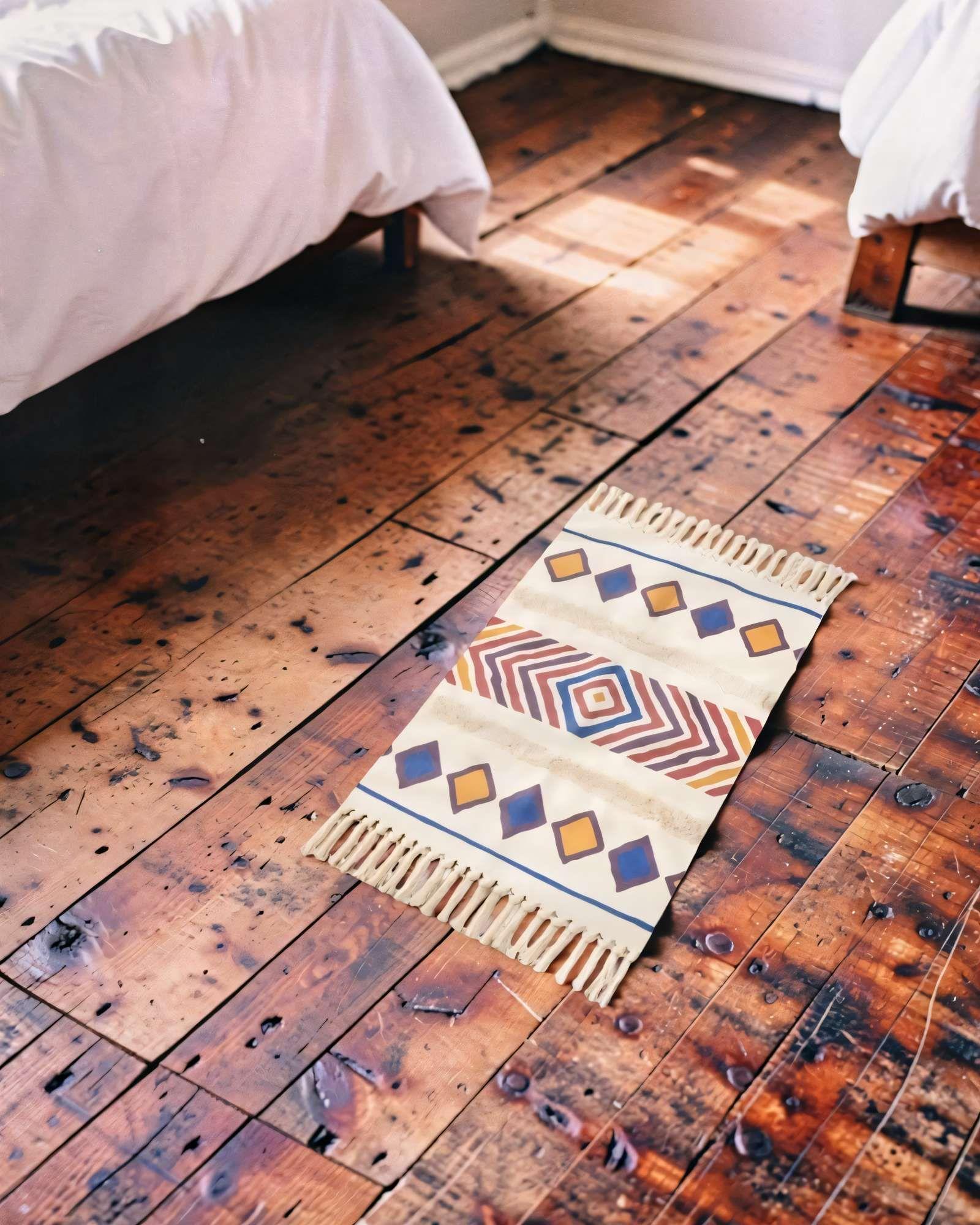 ALFOMBRA BAJADAS DE CAMA BOHO DECORATIVAS 3-3