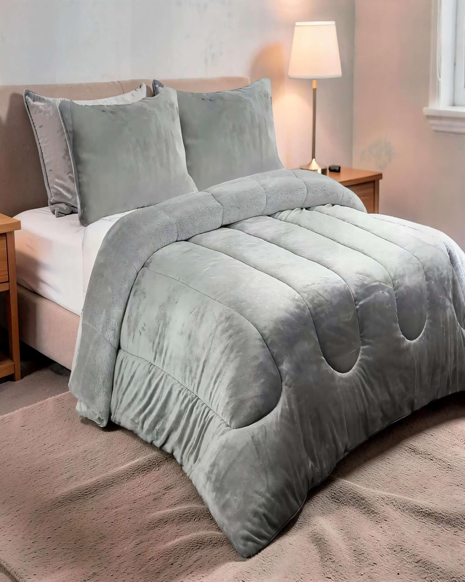 PLUMON CHIPORRO DE INVIERNO PREMIUM KING   COLOR GRIS-2