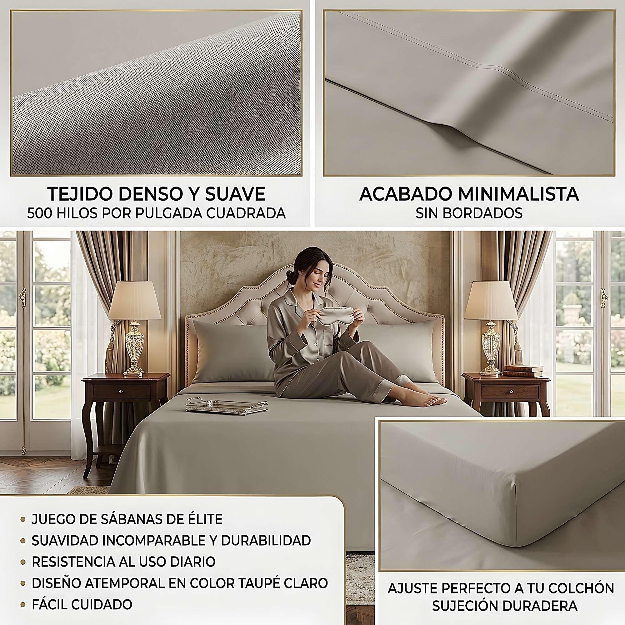 KIT DE SABANAS DE 500 HILOS SUPER KING W5-3