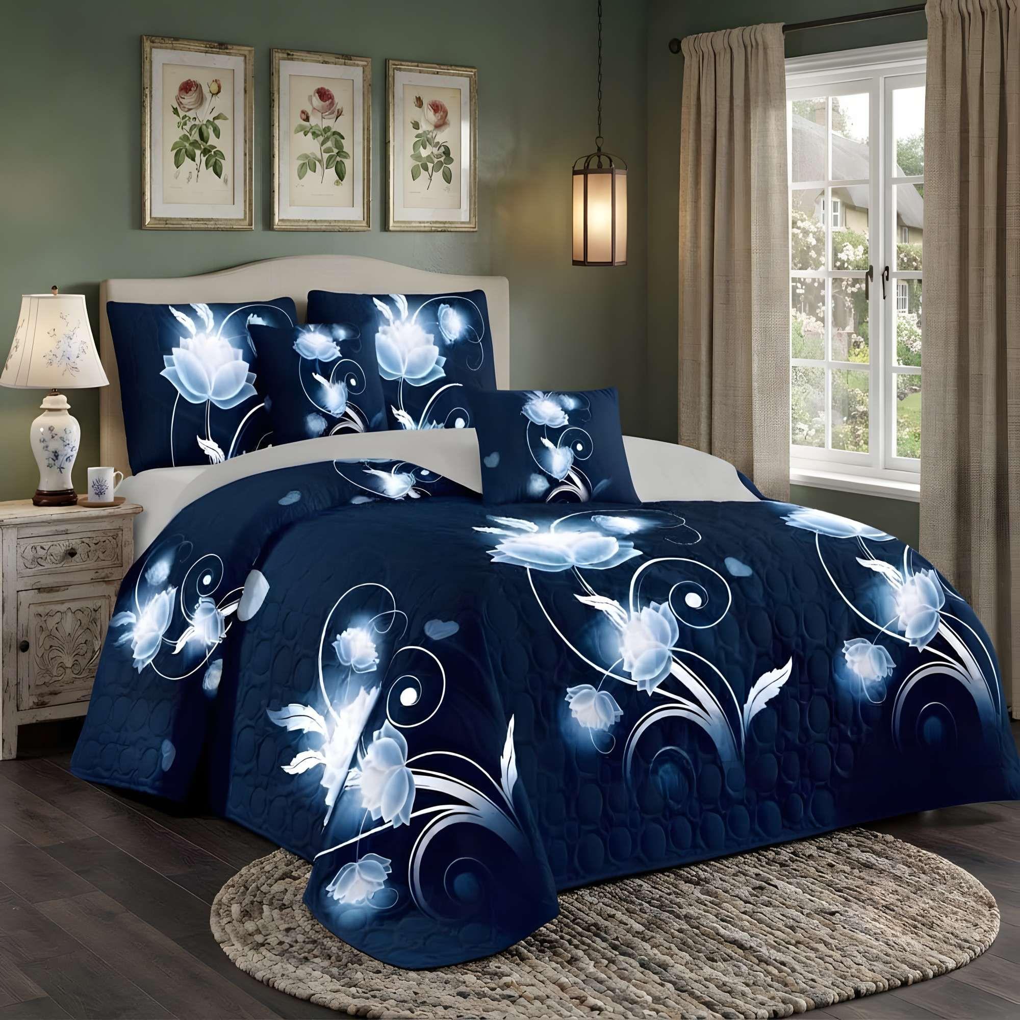 CUBRECAMA VERSATIL DE VERANO CON DISEÑO KING D8-1