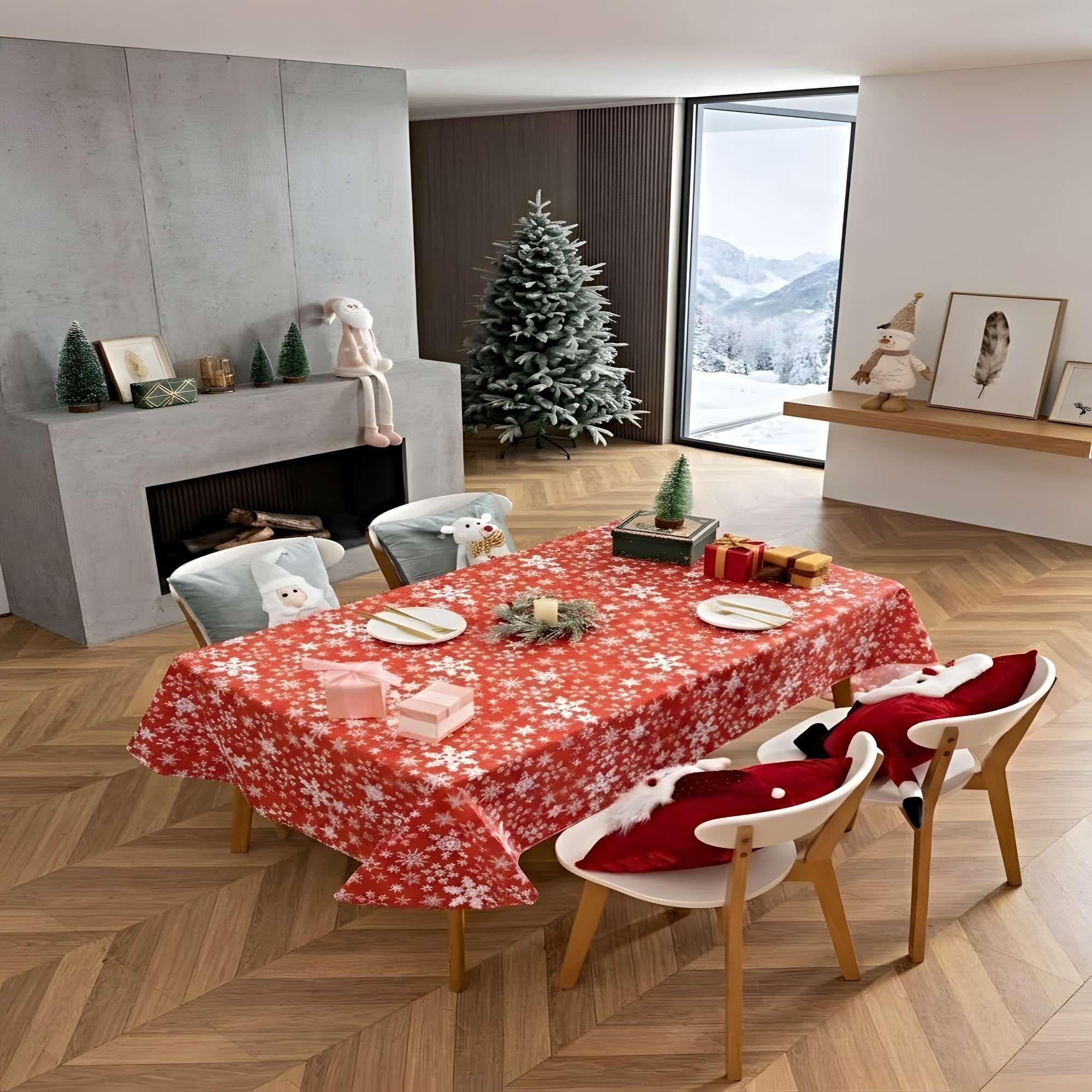 MANTEL NAVIDEÑO ELEGANTE 140X220 CM MN04-1