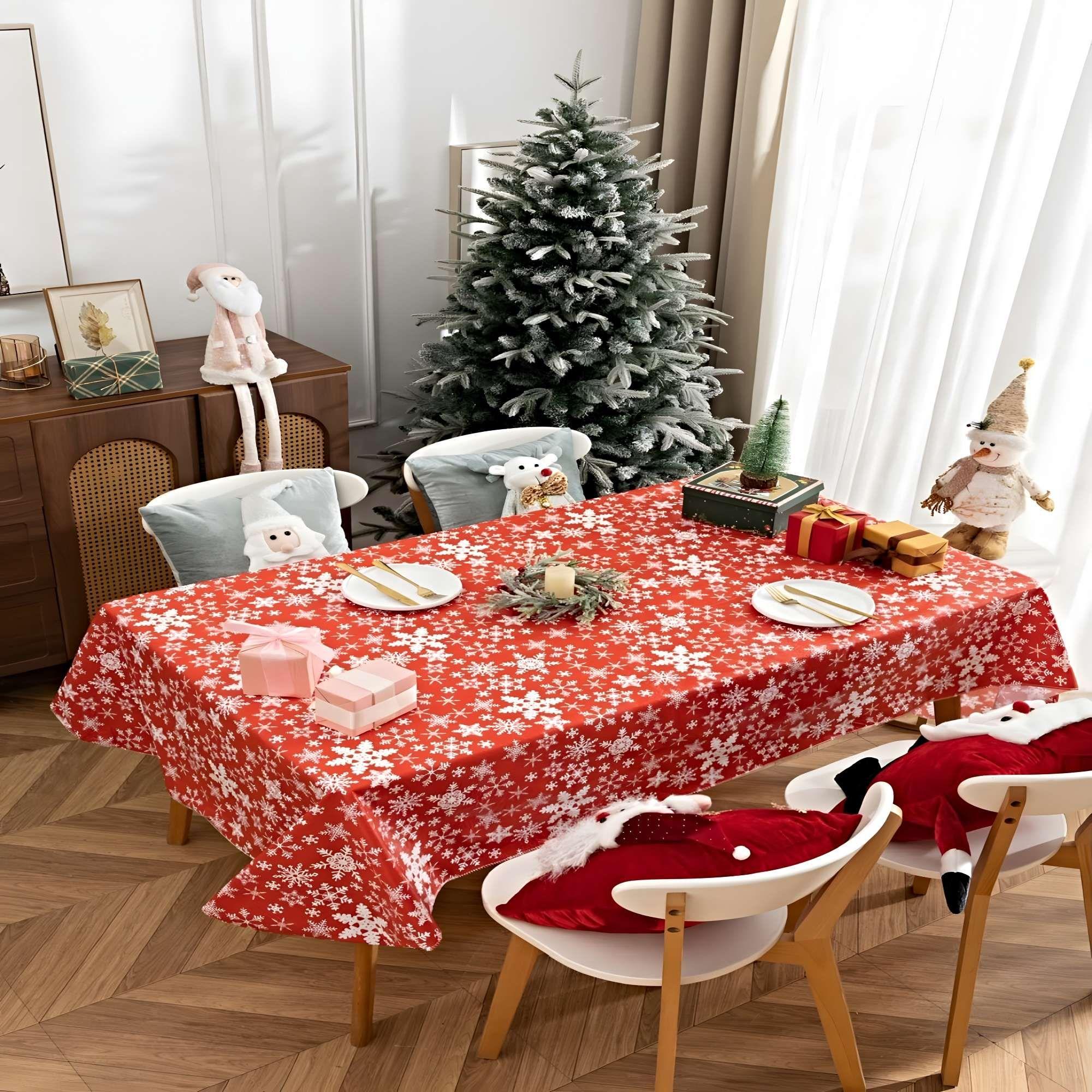 MANTEL NAVIDEÑO ELEGANTE 140X220 CM MN04-2