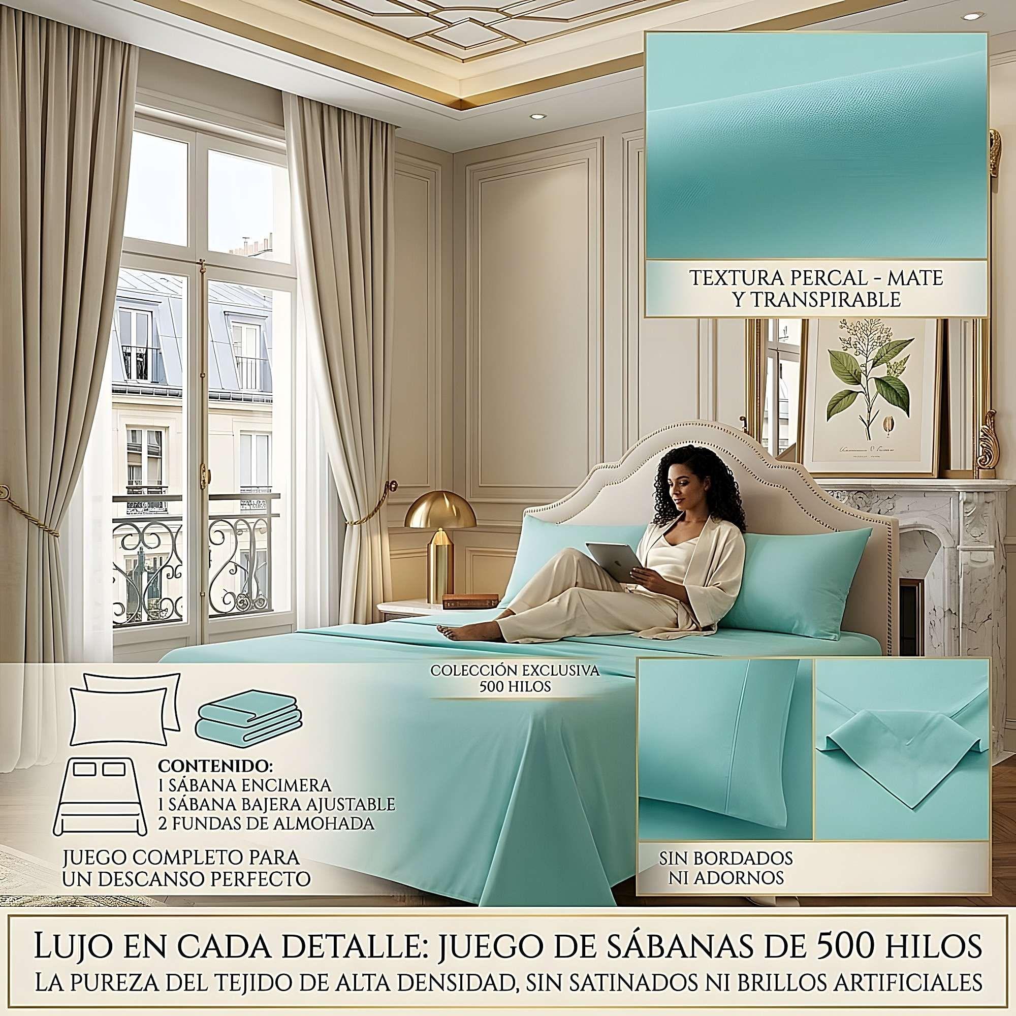 KIT DE SABANAS DE 500 HILOS KING W10-3