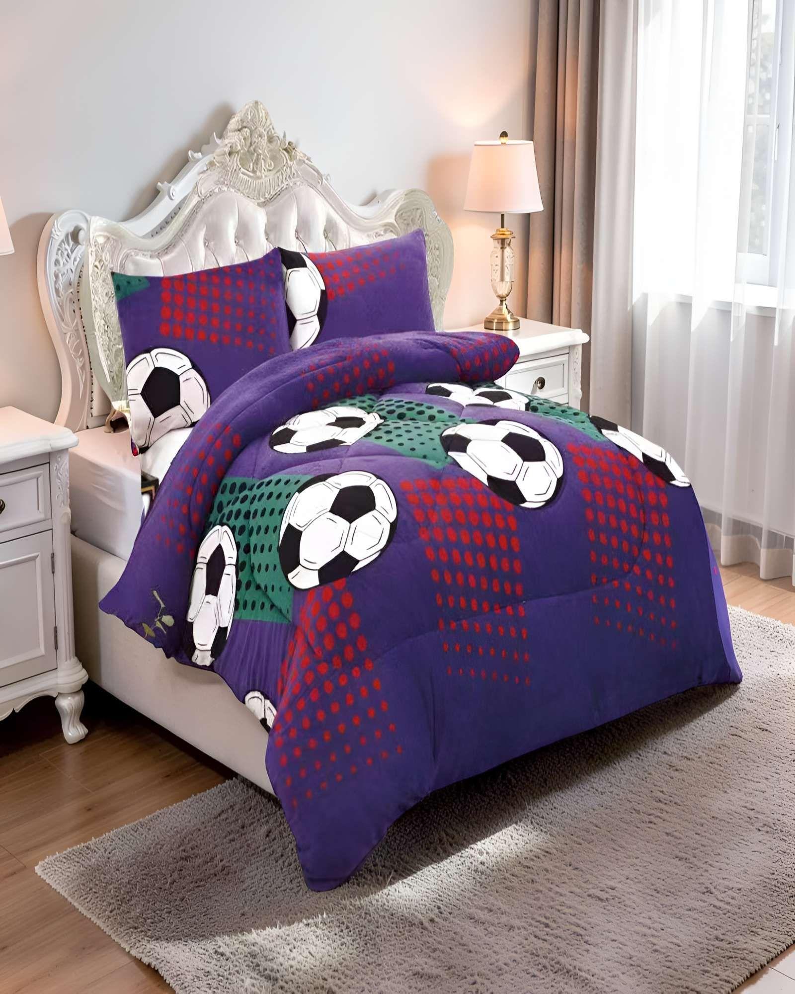 PLUMON INVIERNO SOFT CON DISEÑO PLAZA Y MEDIA 180CM X 230CM C4-3