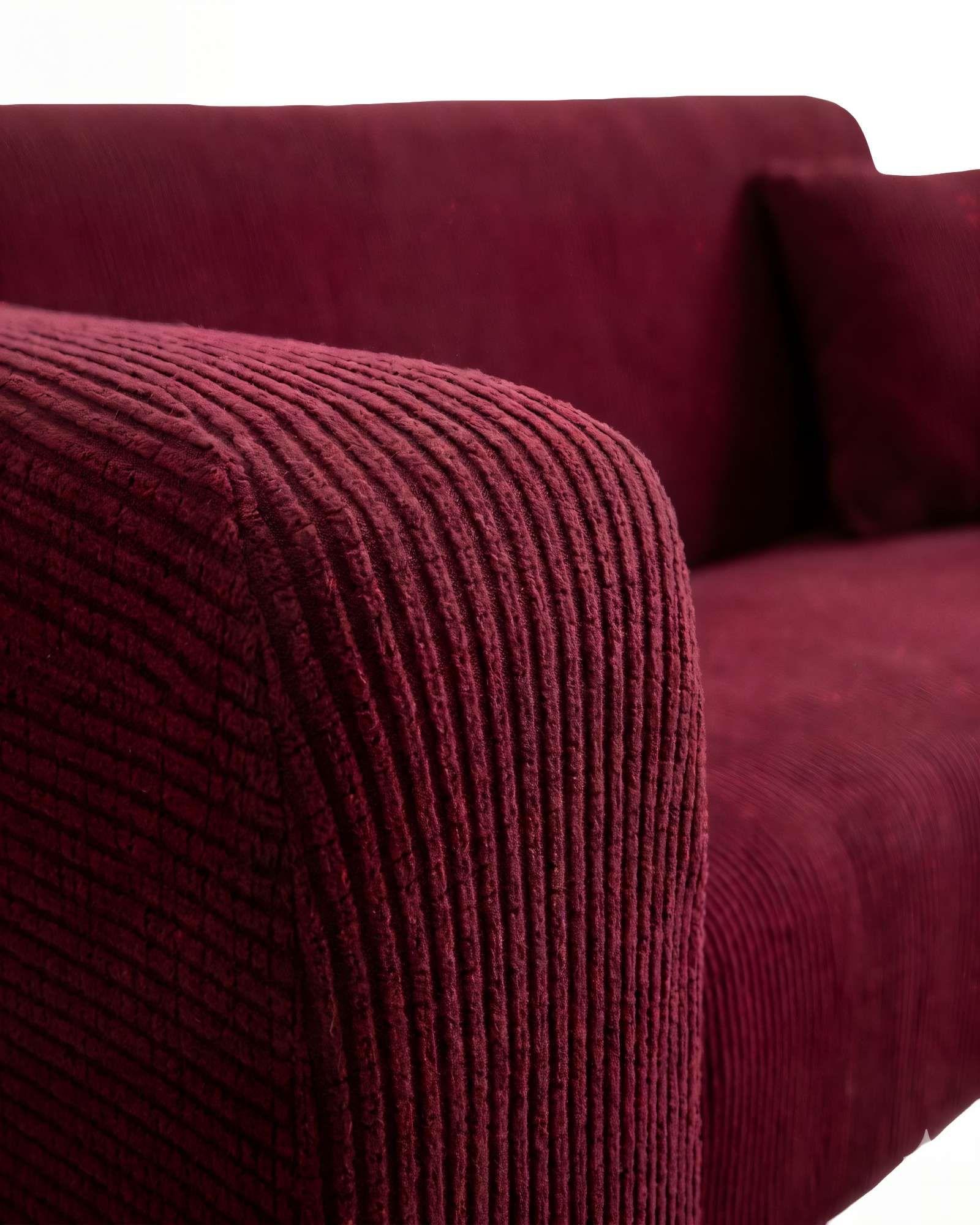 FUNDA DE SOFA REVESTIMIENTO ELASTICO 3 CUERPOS CUADRUPLE COLOR BURDEO-1
