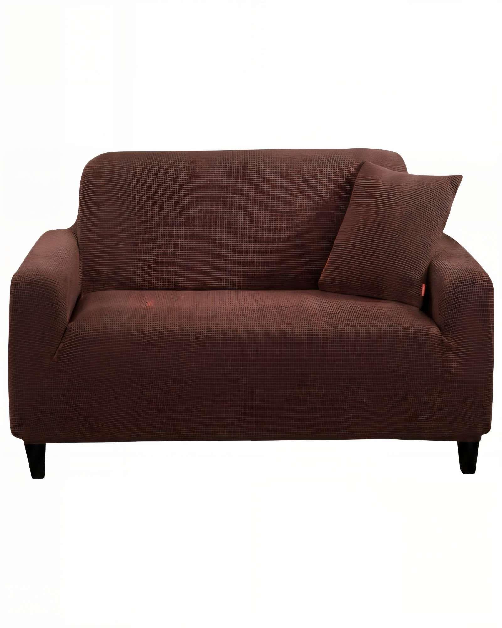 FUNDA DE SOFA REVESTIMIENTO ELASTICO 3 CUERPOS CUADRUPLE COLOR CAFÉ-0