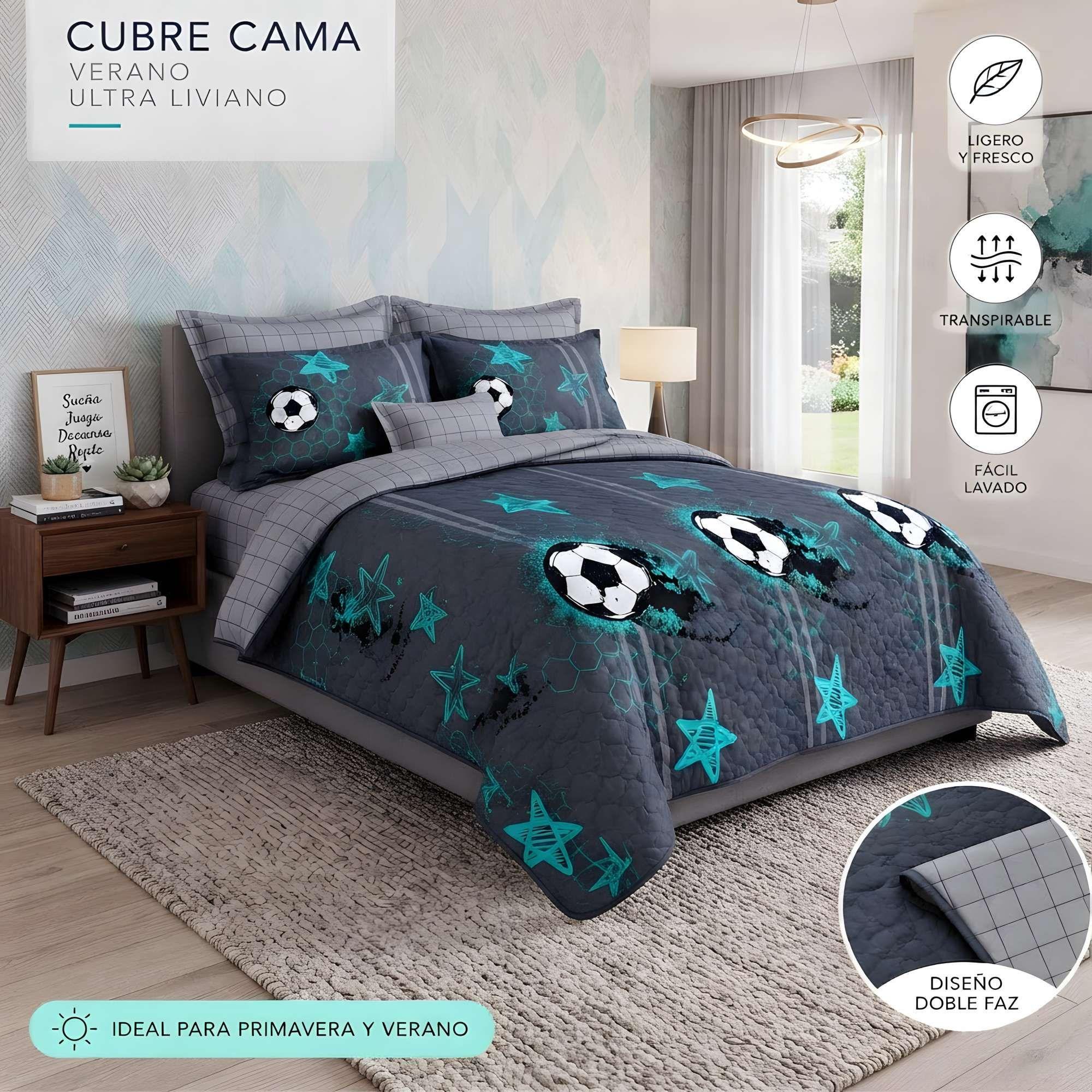 CUBRECAMA VERSATIL DE VERANO CON DISEÑO 1,5P B20-1