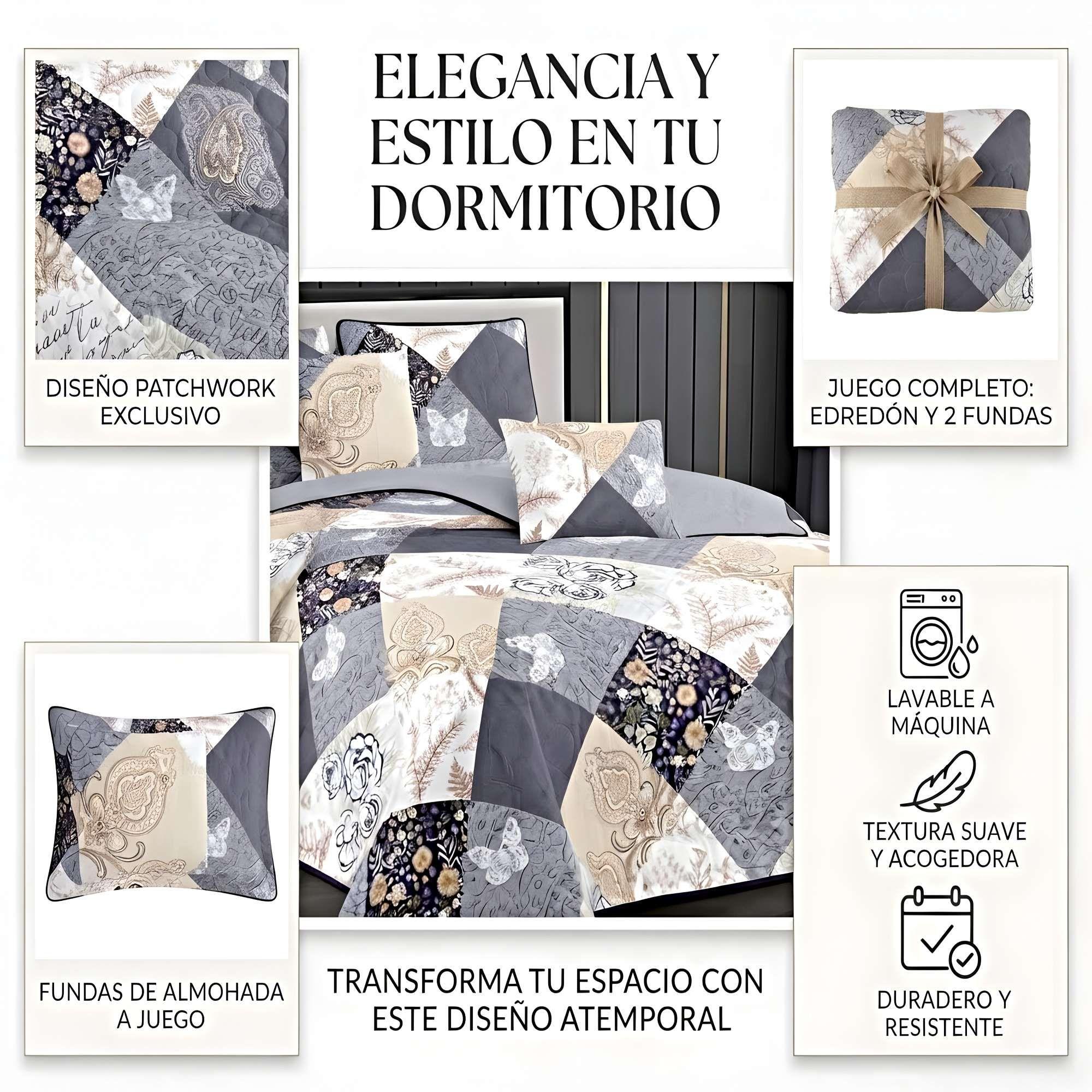 CUBRECAMA QUILT DE VERANO  2 PLAZAS C2-3