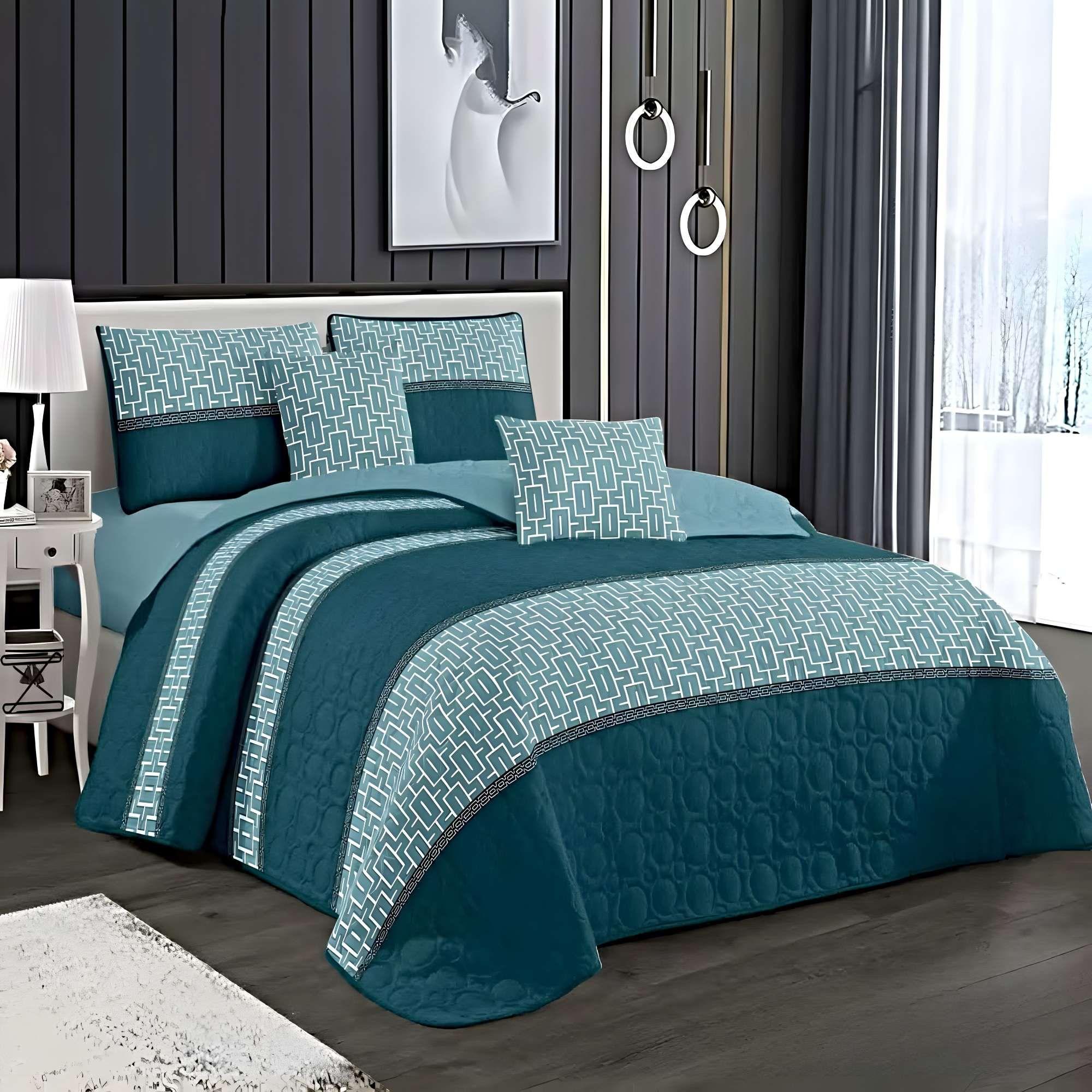 CUBRECAMA QUILT DE VERANO  PLAZA Y MEDIA C11-1