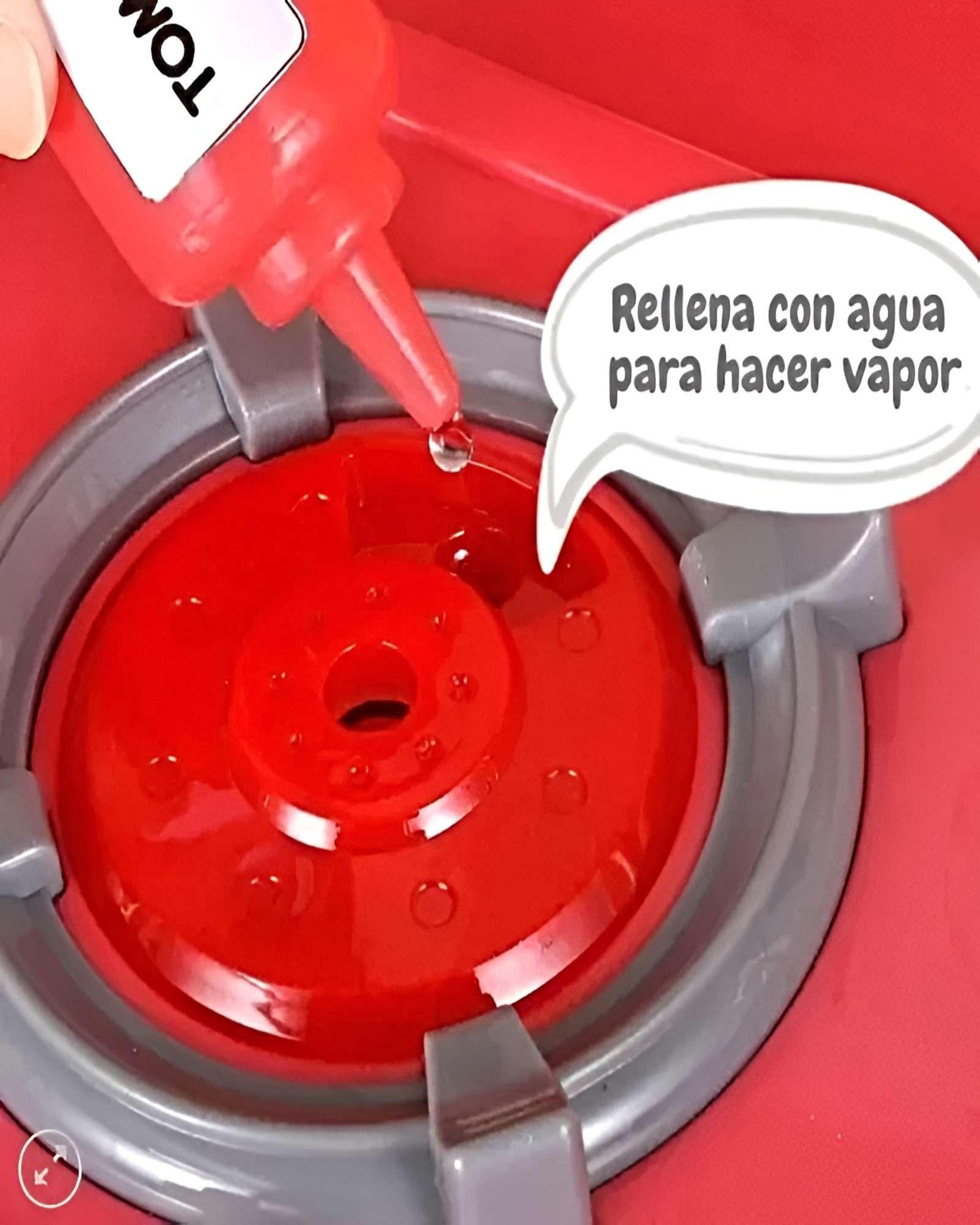 Cocina Infantil Moderna 100 cm con Efecto de Vapor Real, Agua y 66 Accesorios azul-3