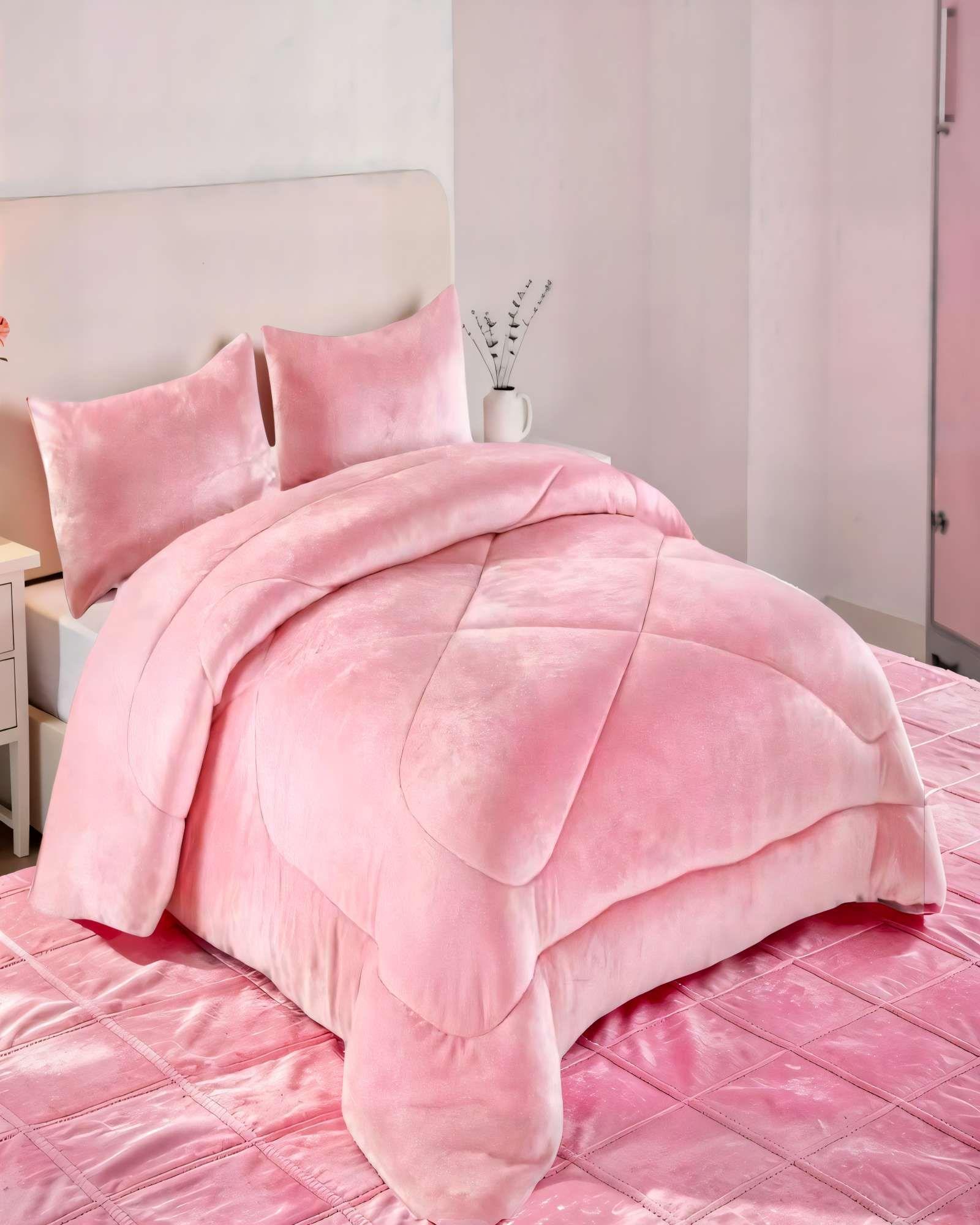 PLUMON CHIPORRO DE INVIERNO PREMIUM KING   COLOR ROSADO-2