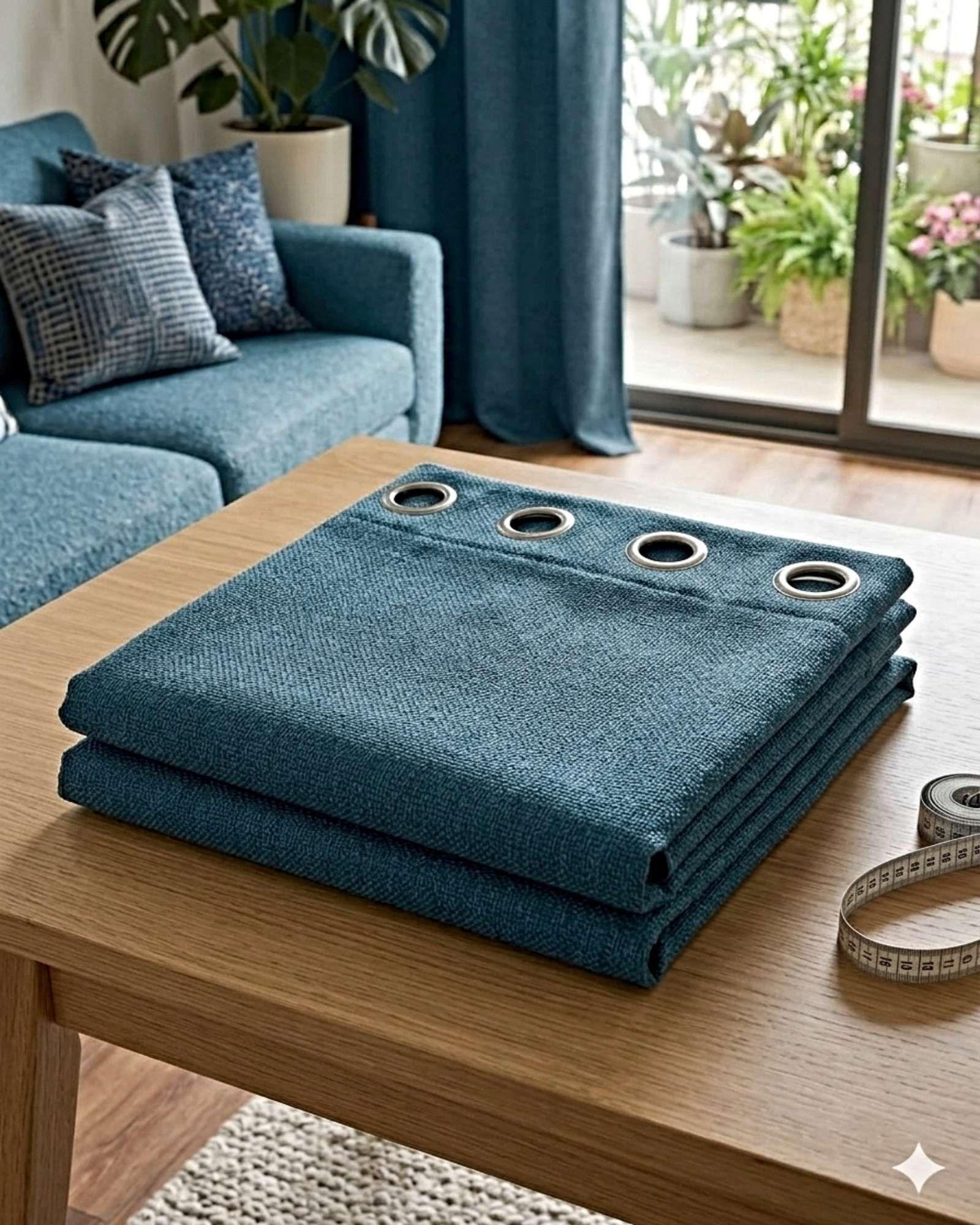 CORTINAS BLACKOUT: AHORRO ENERGÉTICO Y ESTILO AZUL PETROLEO-3