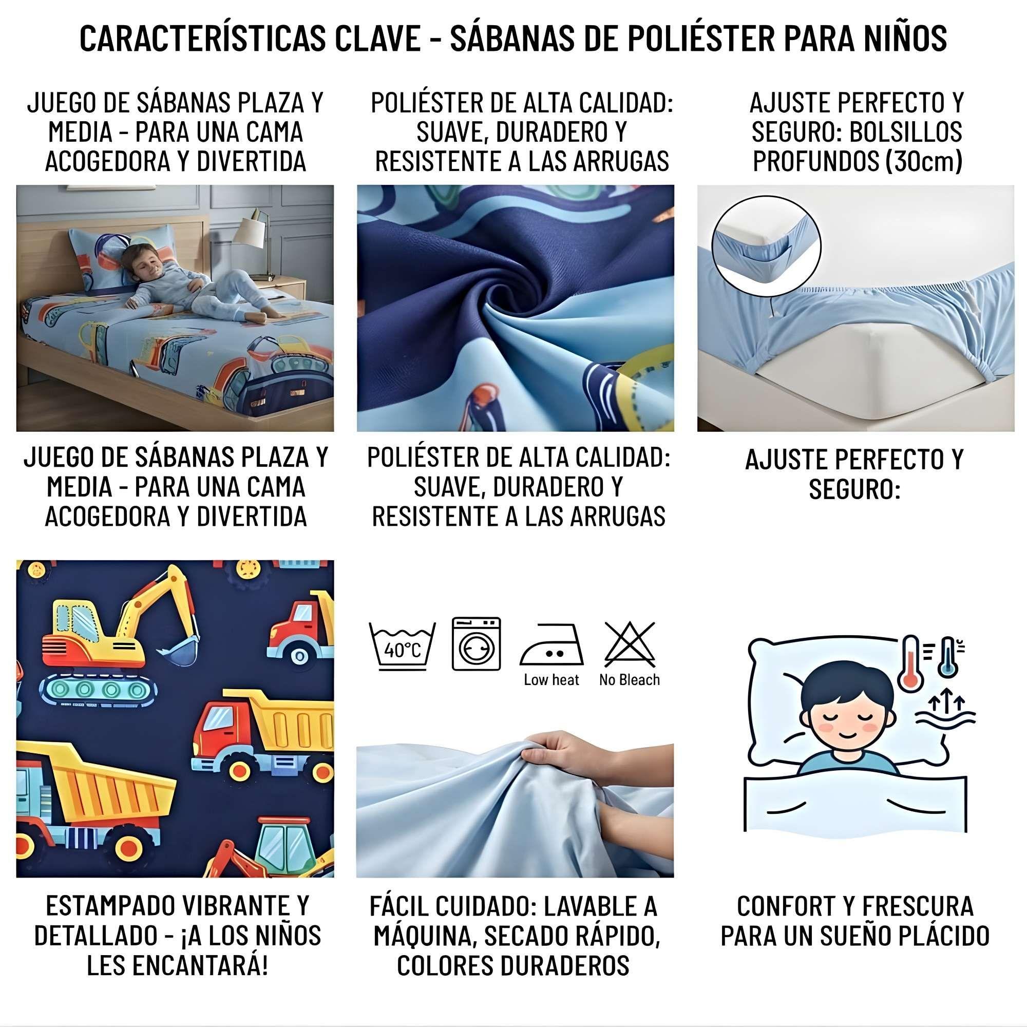 PACK DE SABANA INFANTIL 1.5 PLAZA P6 CELESTE-3