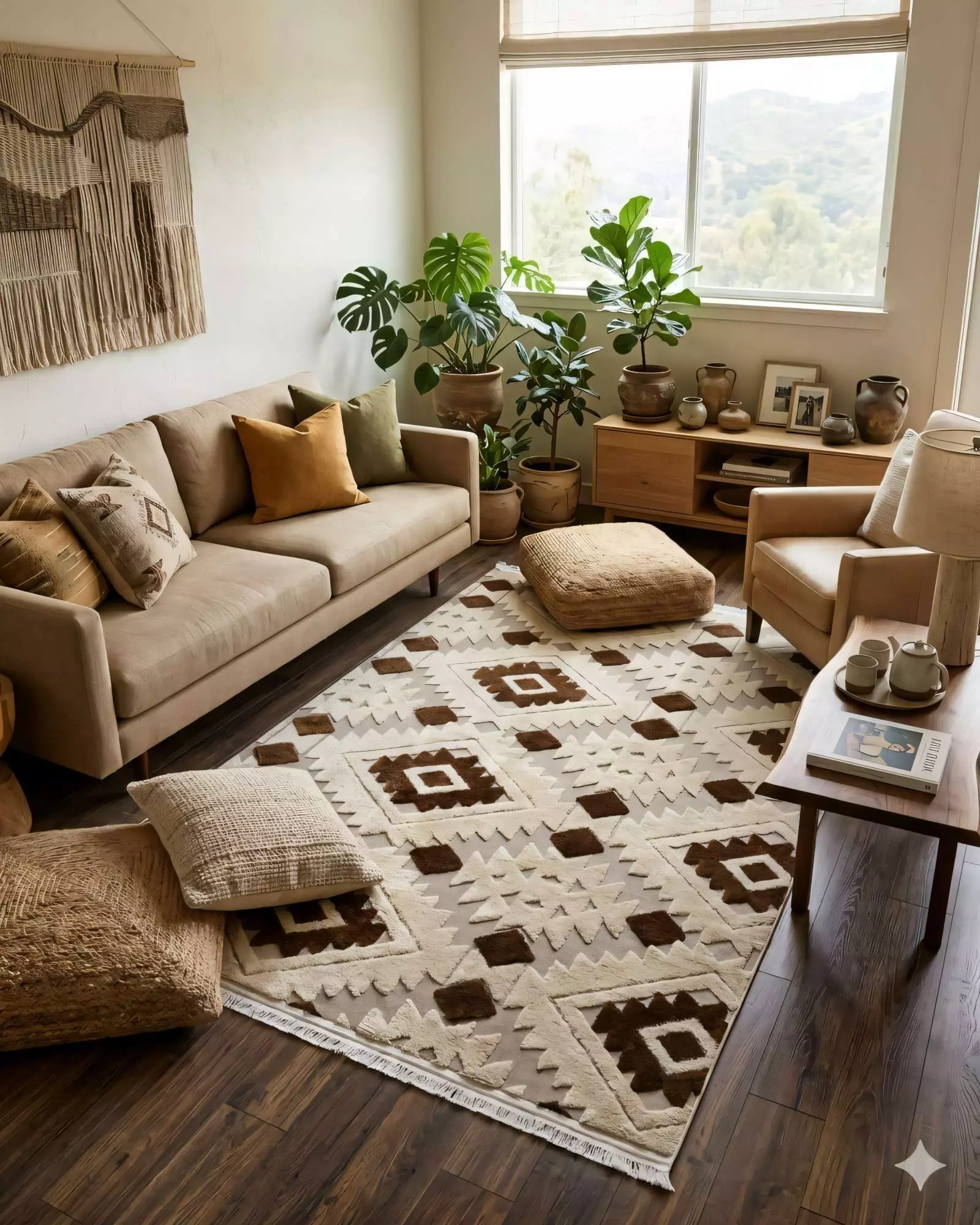 ALFOMBRA JACQUARD 180 X 200  DECORATIVA BICOLOR 2-2