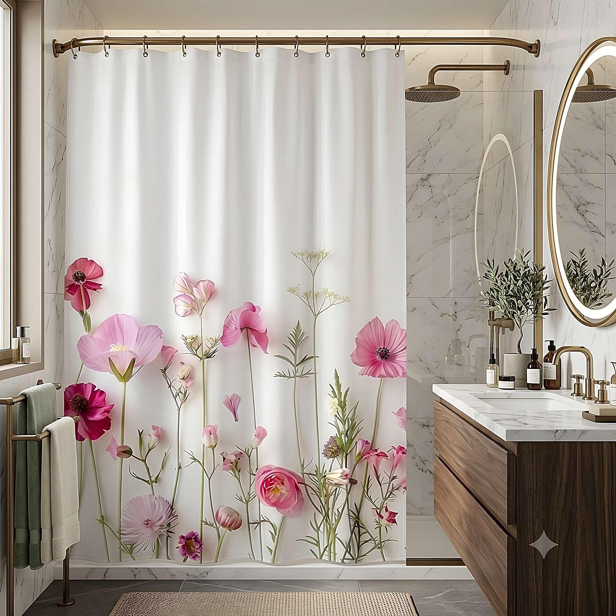 CORTINA DE BAÑO PREMIUM 180X180 CM CON FORRO BLANCO  CB18-0