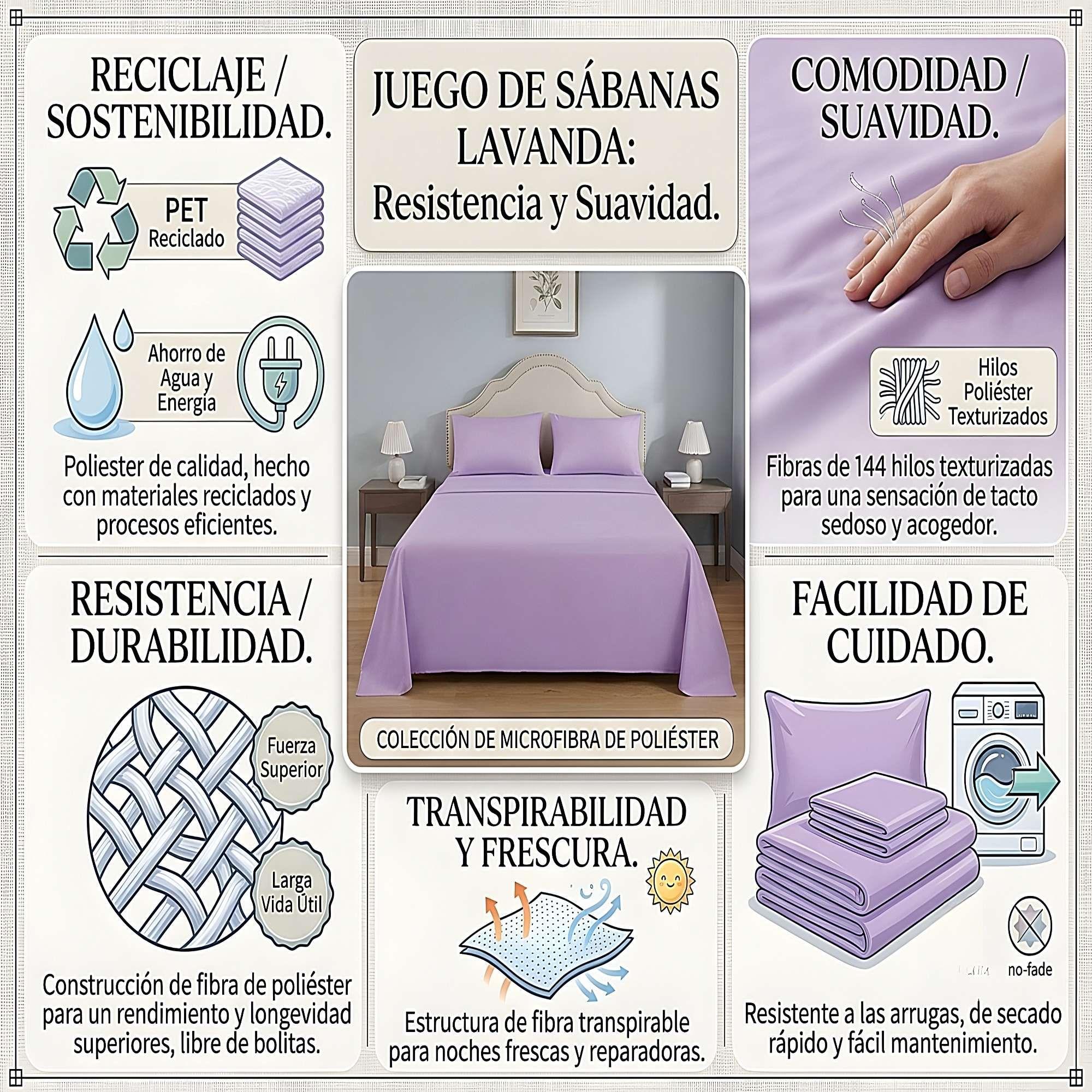 KIT DE SABANAS DE 144 HILOS SUPER KING W1-3