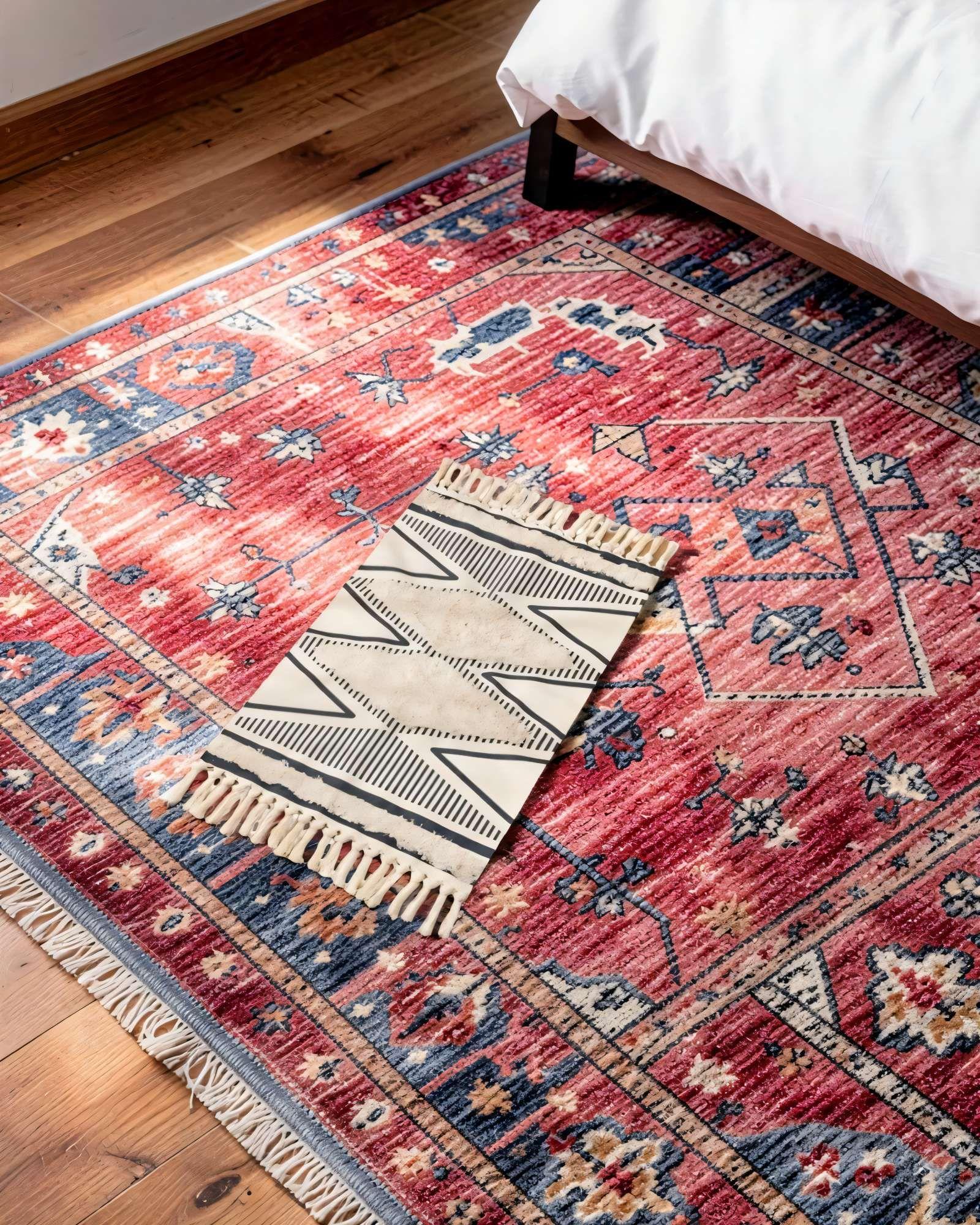 ALFOMBRA BAJADAS DE CAMA BOHO DECORATIVAS 5-3