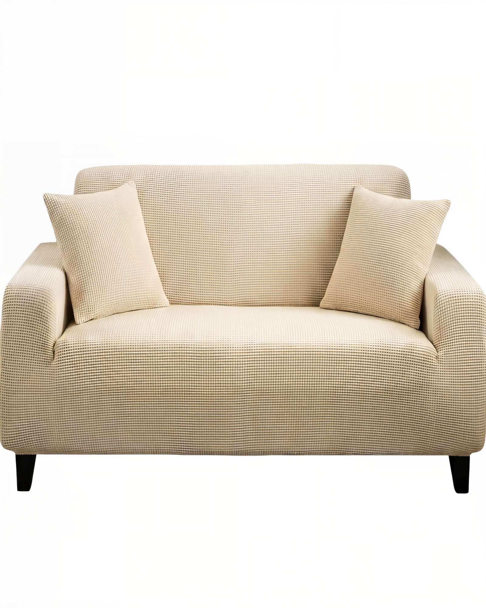 FUNDA DE SOFA REVESTIMIENTO ELASTICO 3 CUERPOS CUADRUPLE COLOR BEIGE-0