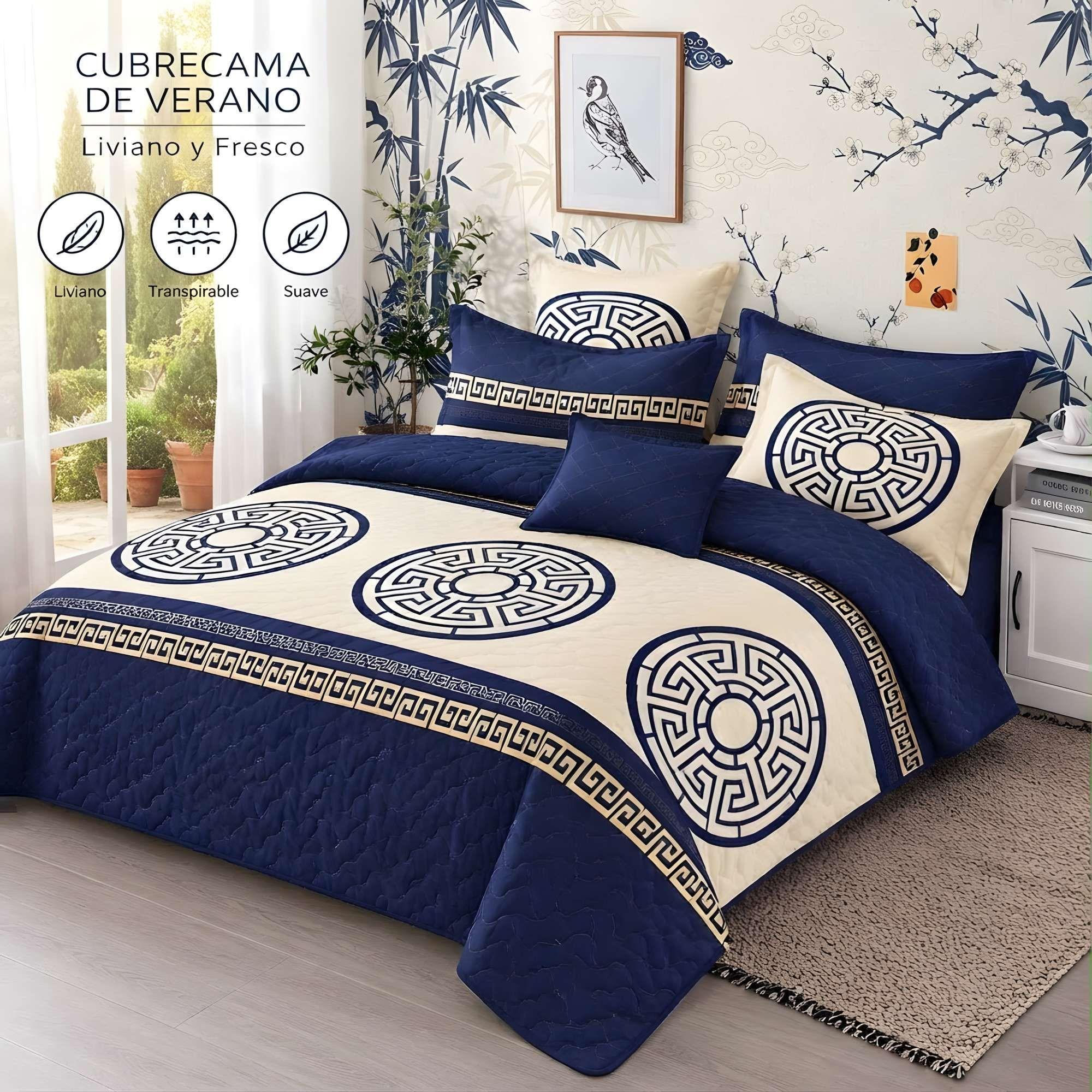 CUBRECAMA VERSATIL DE VERANO CON DISEÑO 2 PLAZA C3-0
