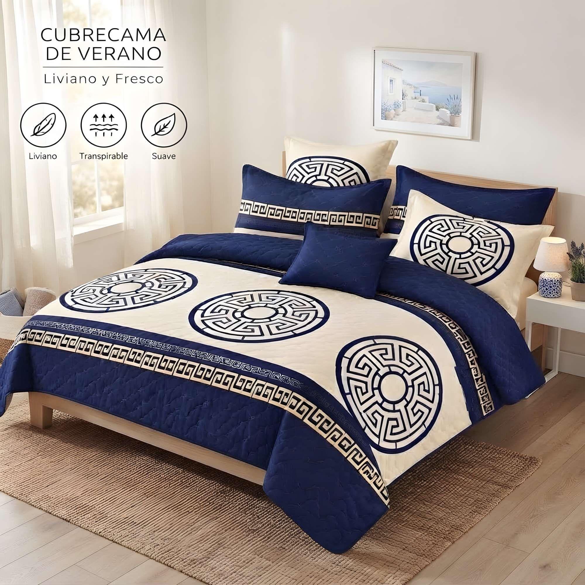 CUBRECAMA VERSATIL DE VERANO CON DISEÑO 2 PLAZA C3-1
