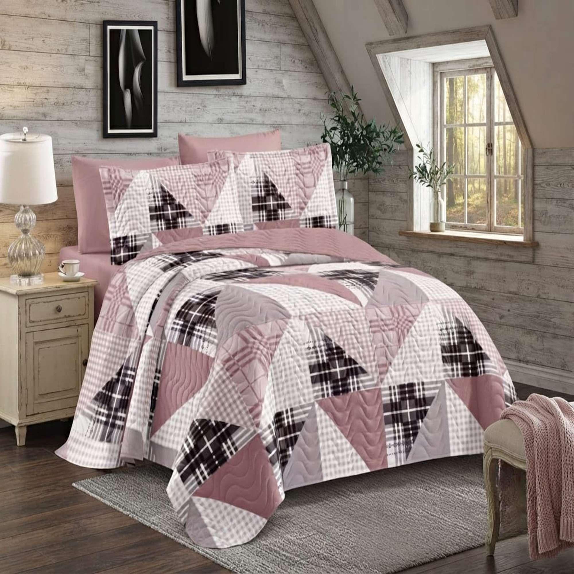 CUBRECAMADA DE VERANO PLAZA Y MEDIA CON DISEÑO J19-1