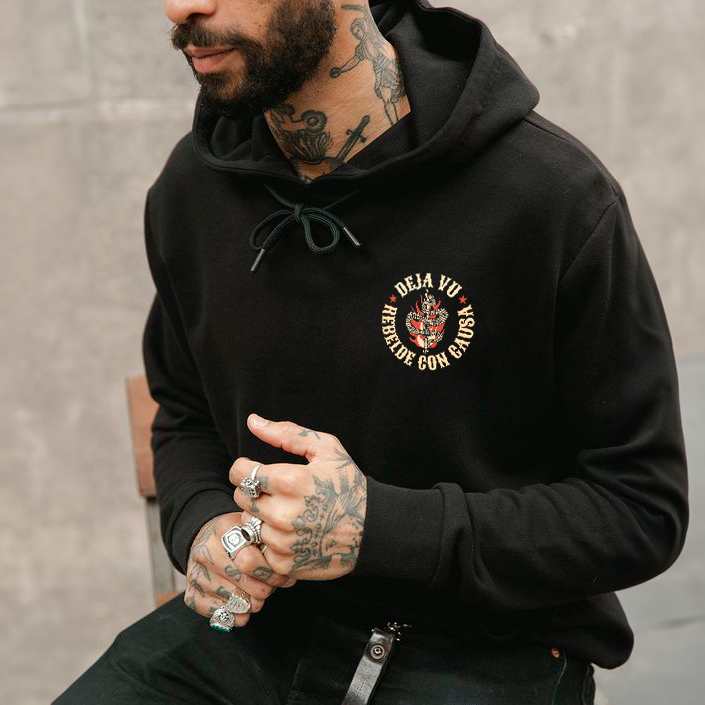 Polerón Hoodie Rebelde Con Causa-3