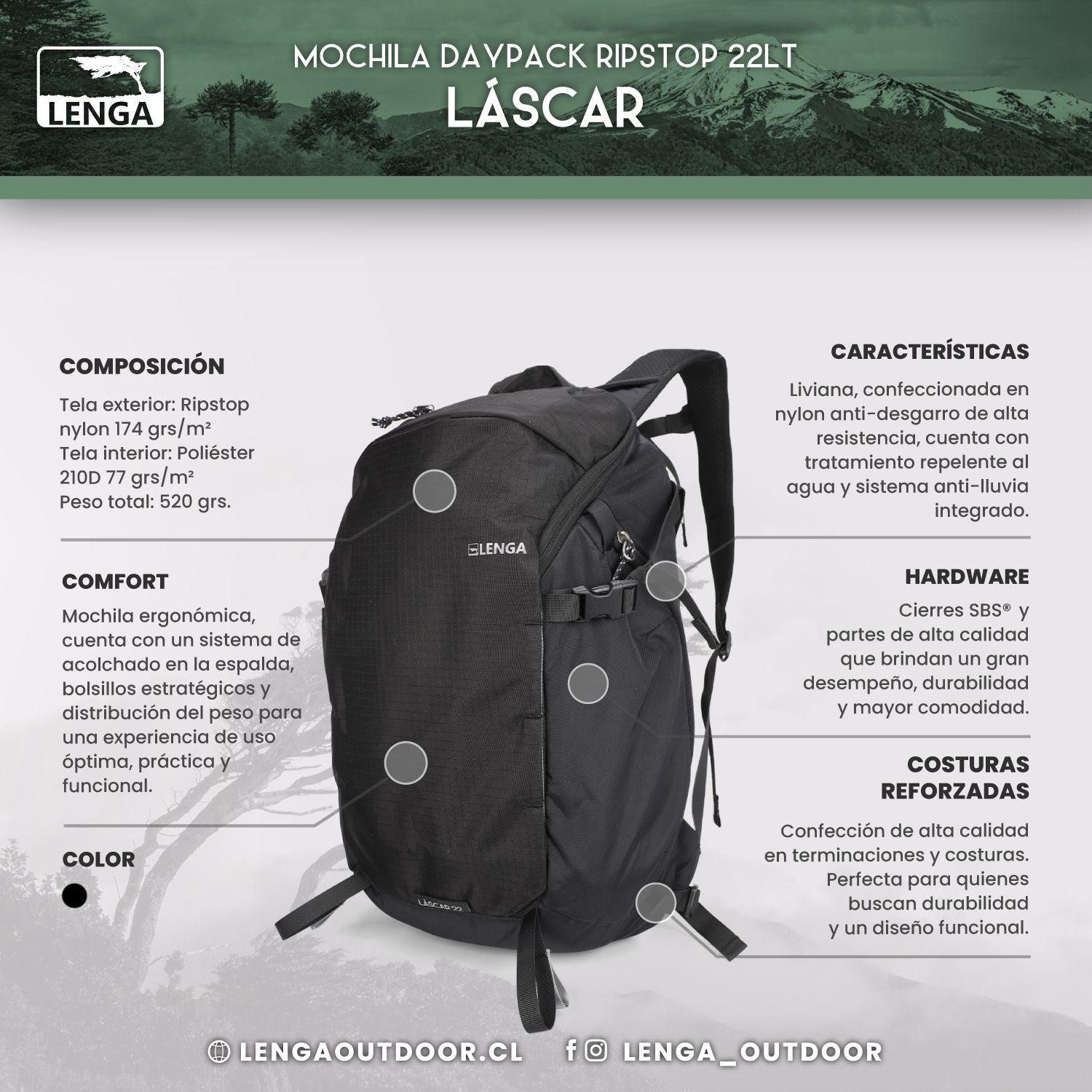 Mochila Daypack Ripstop 20lt Multiprop sito L scar de Lenga-6