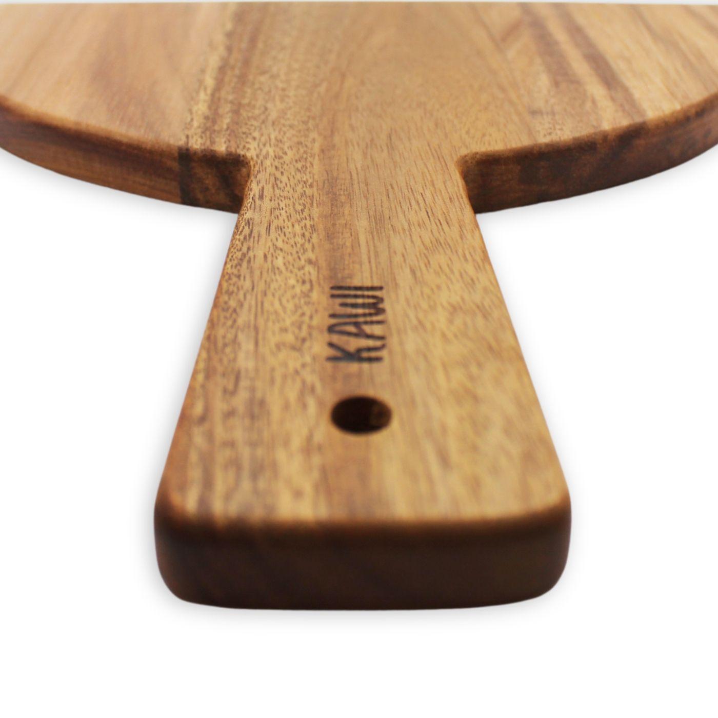 Tabla Aperitivo Redonda De Madera De Acacia Y Mármol - Kawi®-5