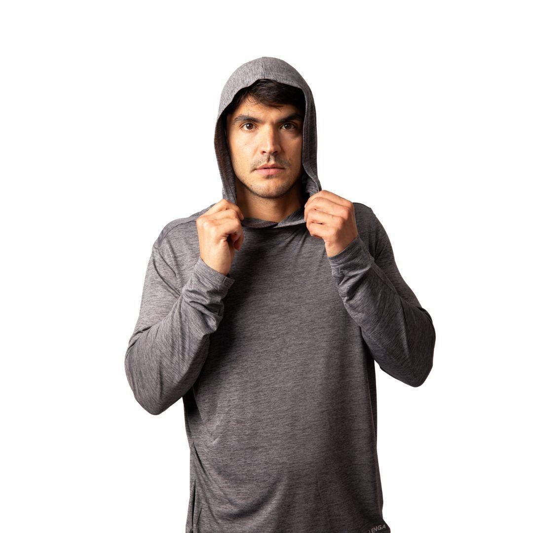 Polera Hombre Grit Dry manga larga Con Capucha UV Inti Lenga-2