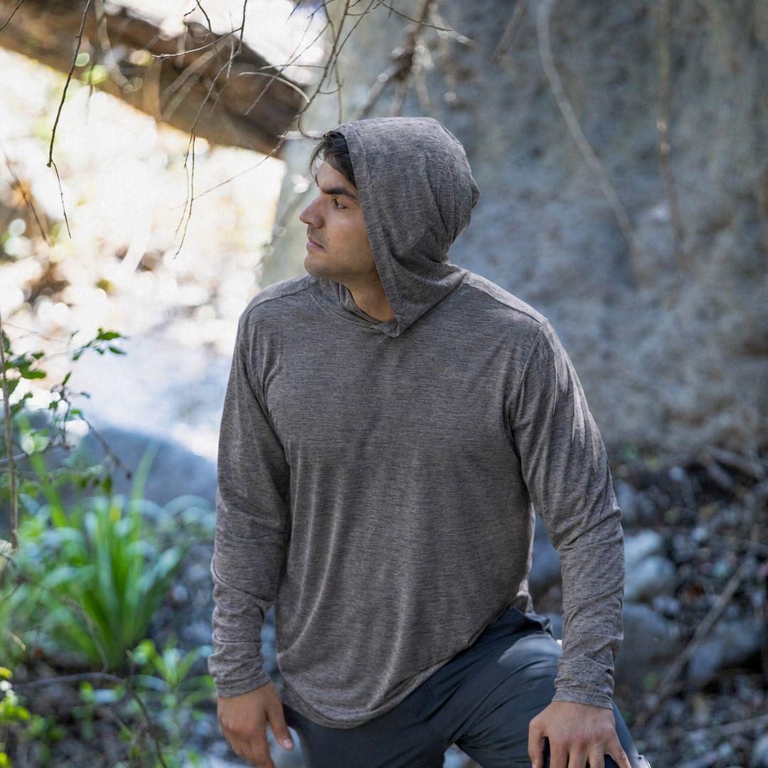 Polera Hombre Grit Dry manga larga Con Capucha UV Inti Lenga-4