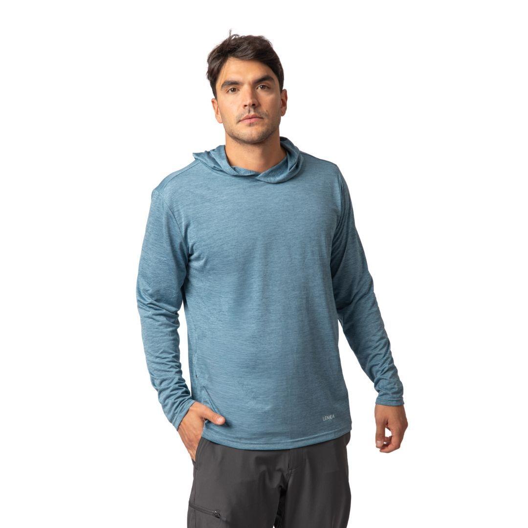 Polera Hombre Grit Dry manga larga Con Capucha UV Inti Lenga-0